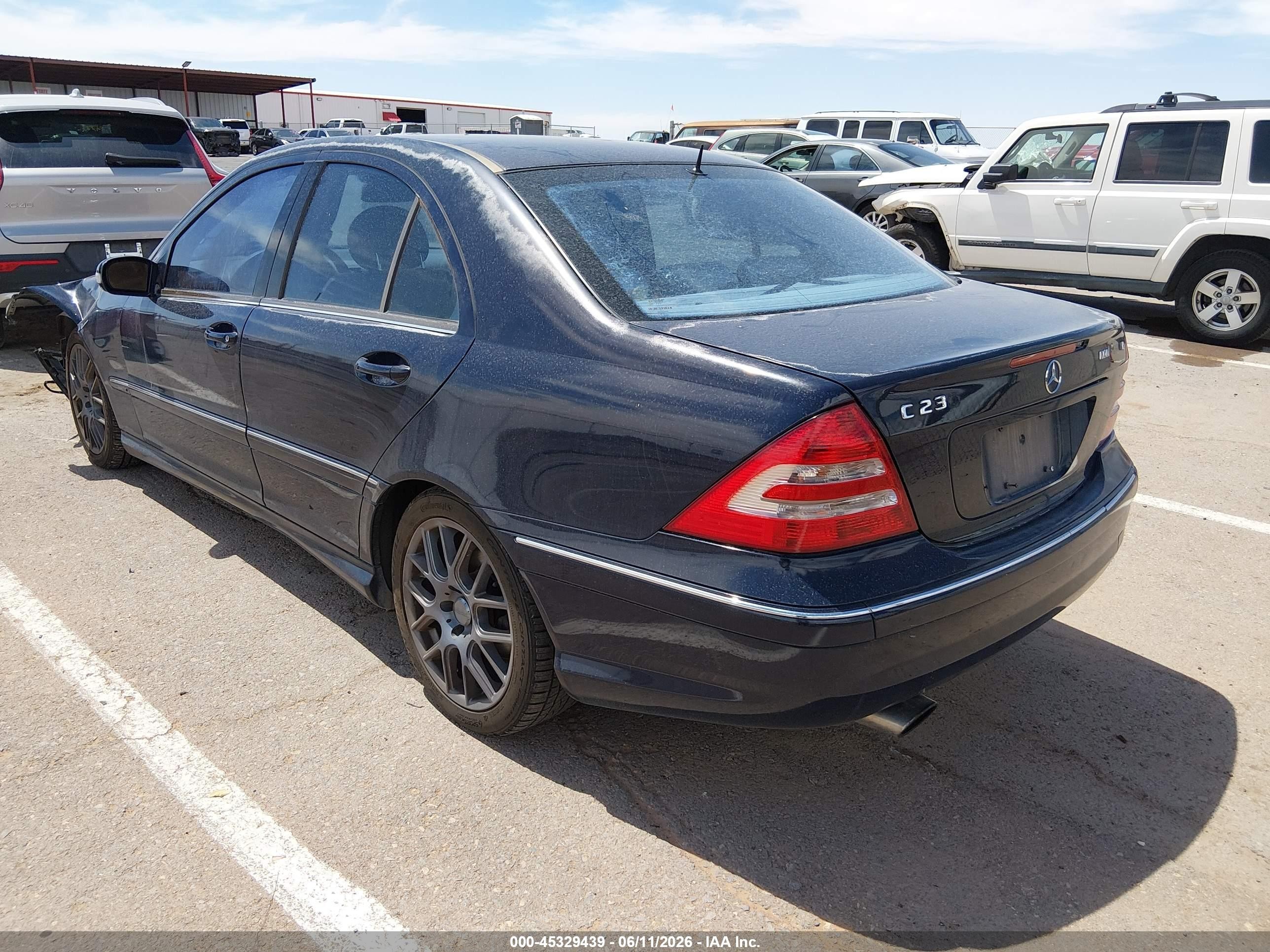 2005 Mercedes-benz C 230 Kompressor Sport Dark Blue vin: WDBRF40J05F680751