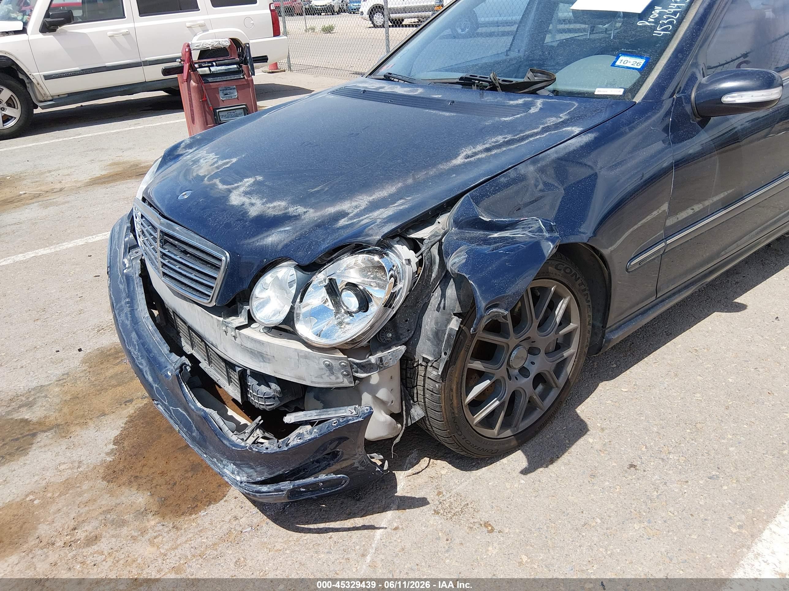 2005 Mercedes-benz C 230 Kompressor Sport Dark Blue vin: WDBRF40J05F680751