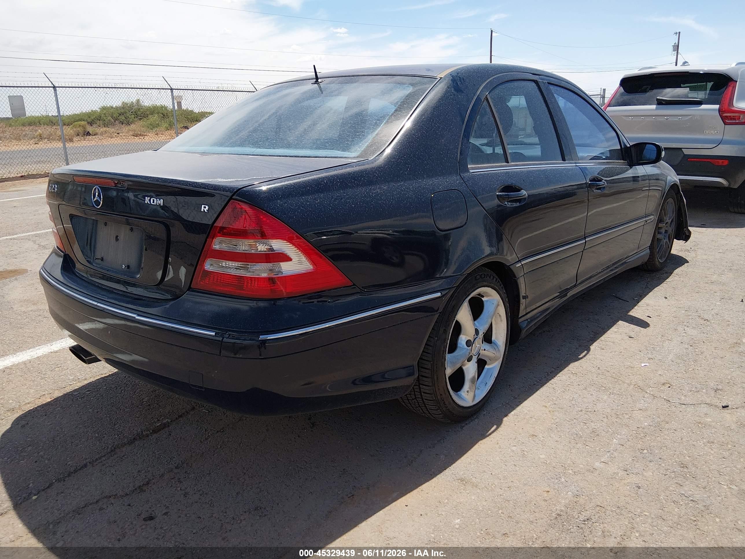 2005 Mercedes-benz C 230 Kompressor Sport Dark Blue vin: WDBRF40J05F680751