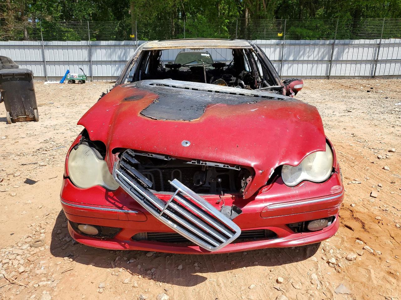 2005 Mercedes-benz C 230k Sport Sedan Red vin: WDBRF40J05F683892