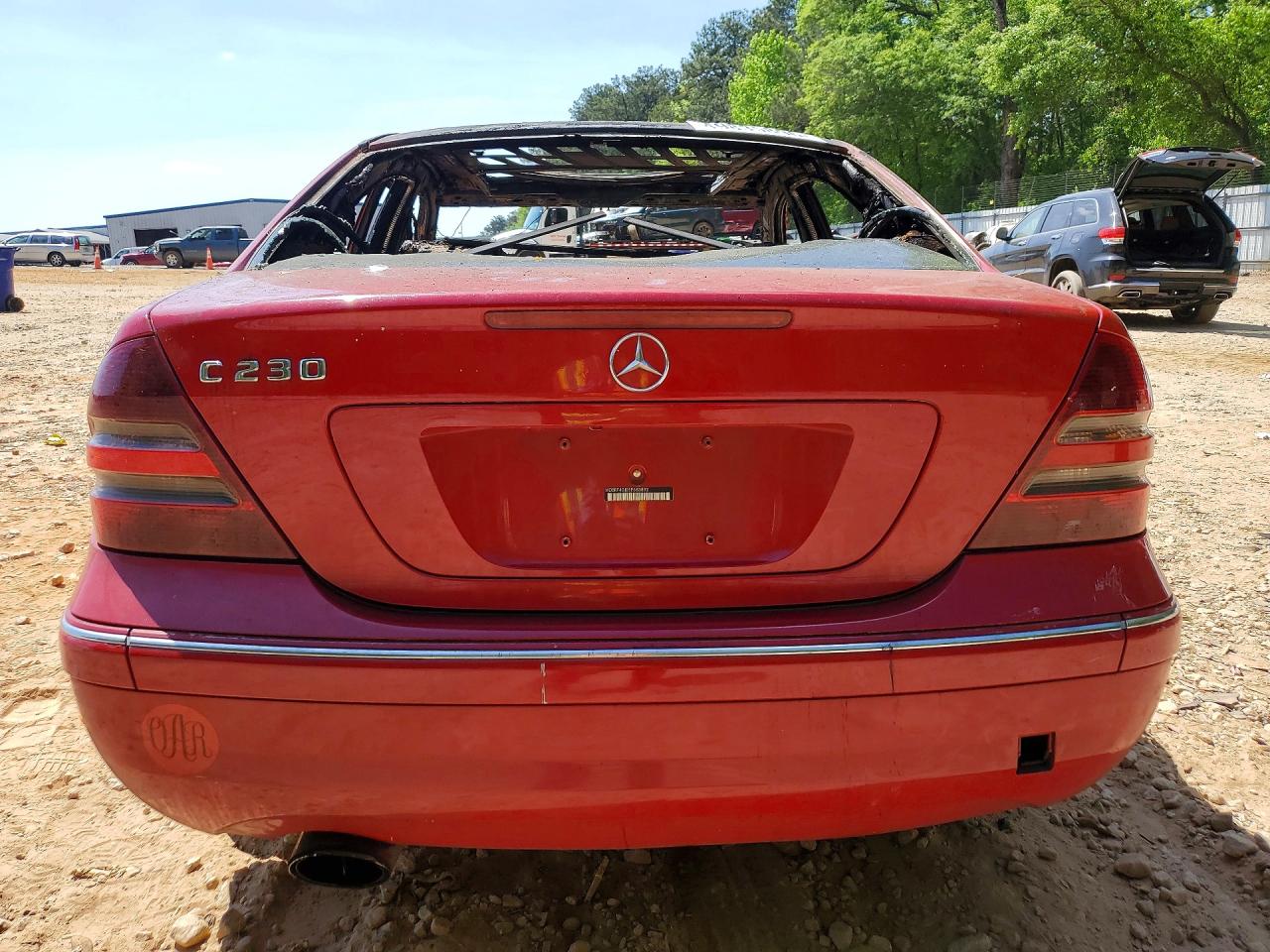 2005 Mercedes-benz C 230k Sport Sedan Red vin: WDBRF40J05F683892