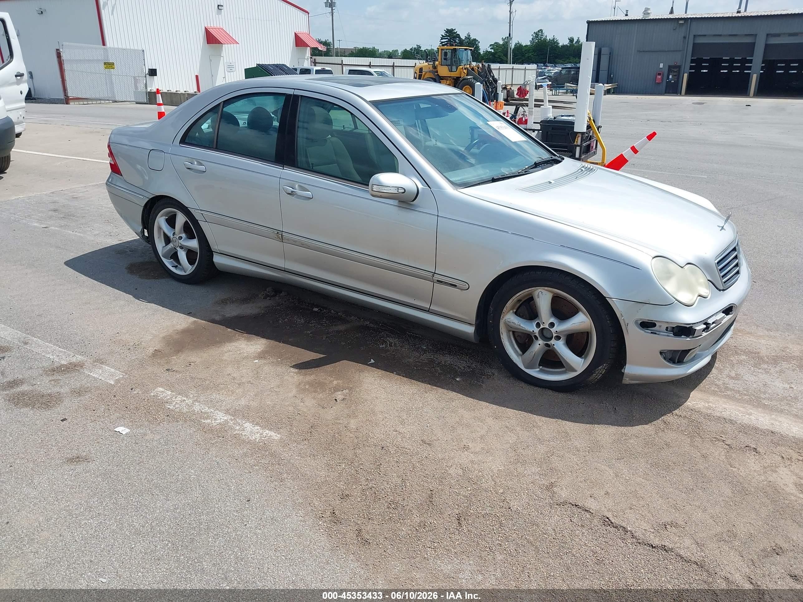 2005 Mercedes-benz C 230 Kompressor Sport Gray vin: WDBRF40J05F696884