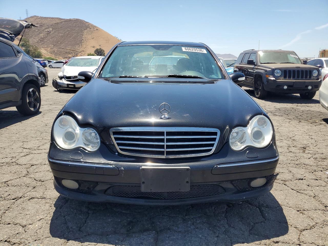 2005 Mercedes-benz C 230k Sport Sedan Black vin: WDBRF40J05F713926