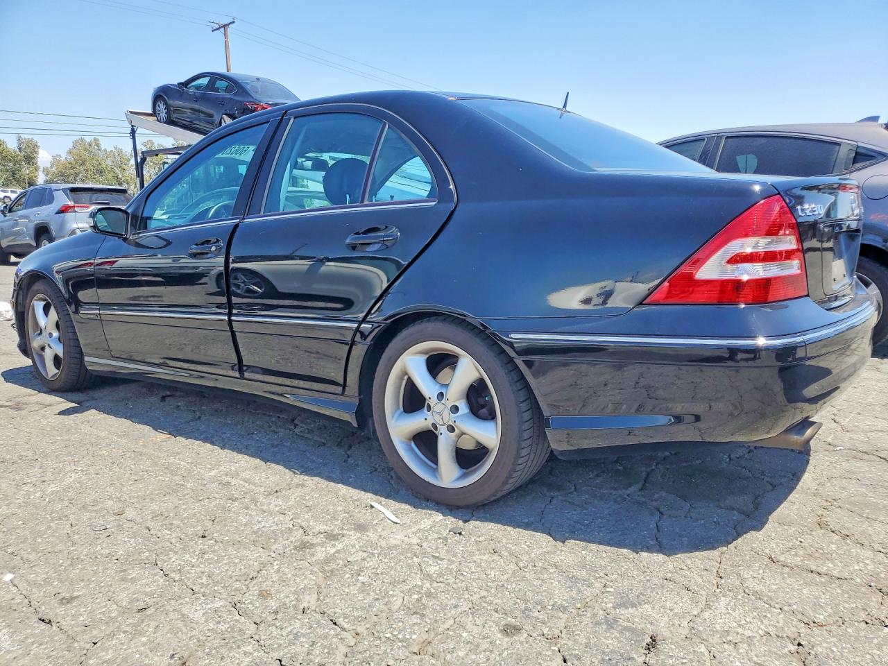 2005 Mercedes-benz C 230k Sport Sedan Black vin: WDBRF40J05F713926