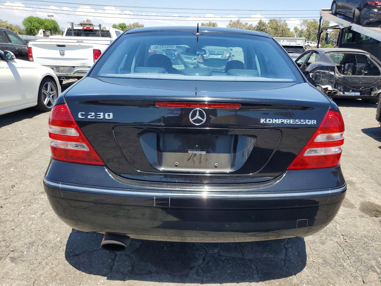 2005 Mercedes-benz C 230k Sport Sedan Black vin: WDBRF40J05F713926