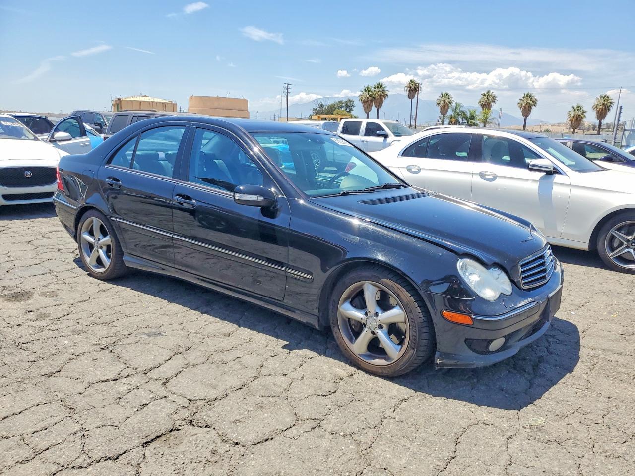 2005 Mercedes-benz C 230k Sport Sedan Black vin: WDBRF40J05F713926