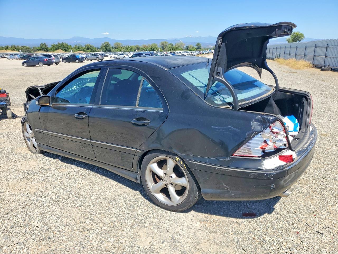 2005 Mercedes-benz C 230k Sport Sedan Black vin: WDBRF40J05F720942