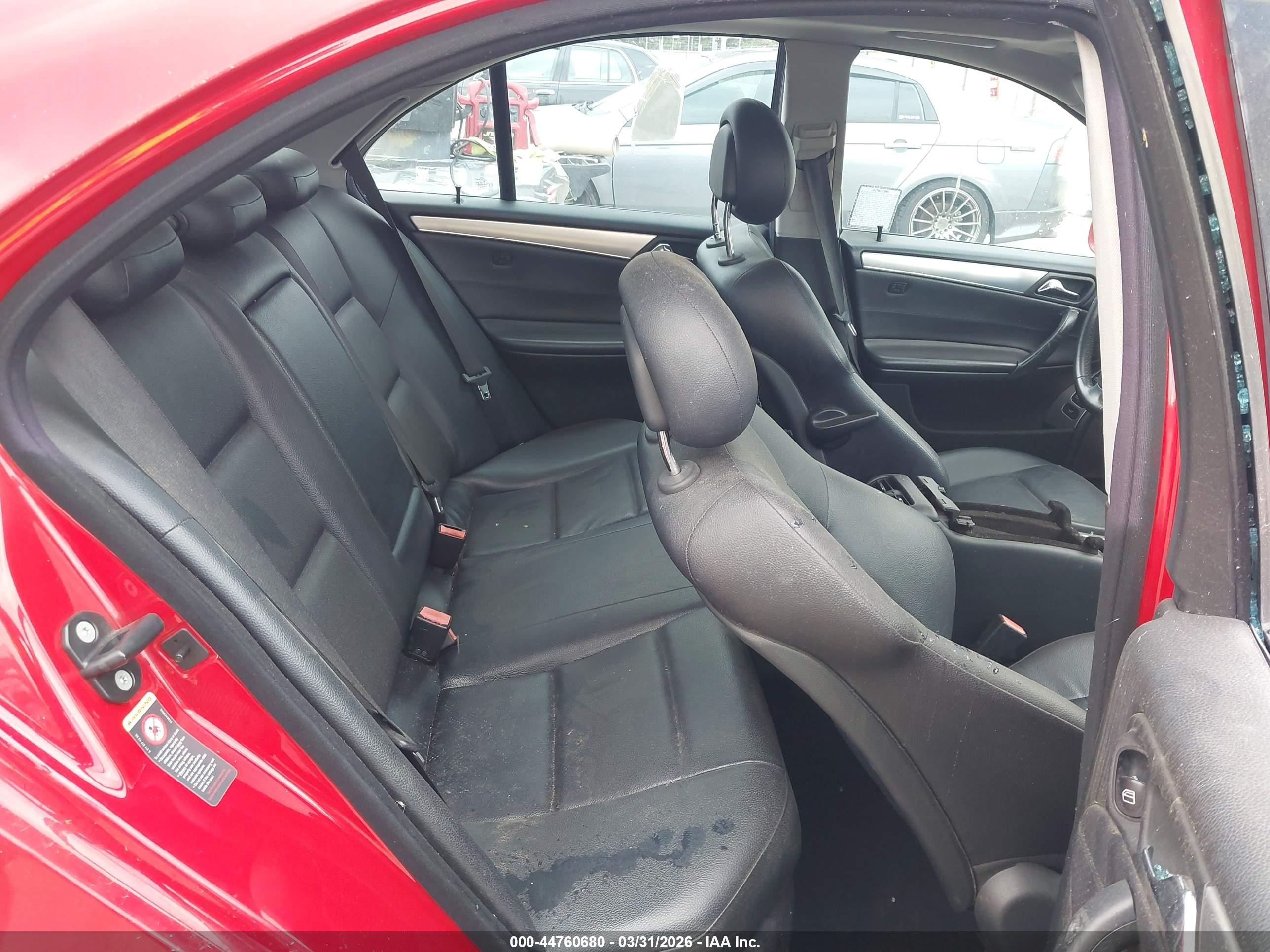 2005 Mercedes-benz C 230 Kompressor Sport Red vin: WDBRF40J05F722691