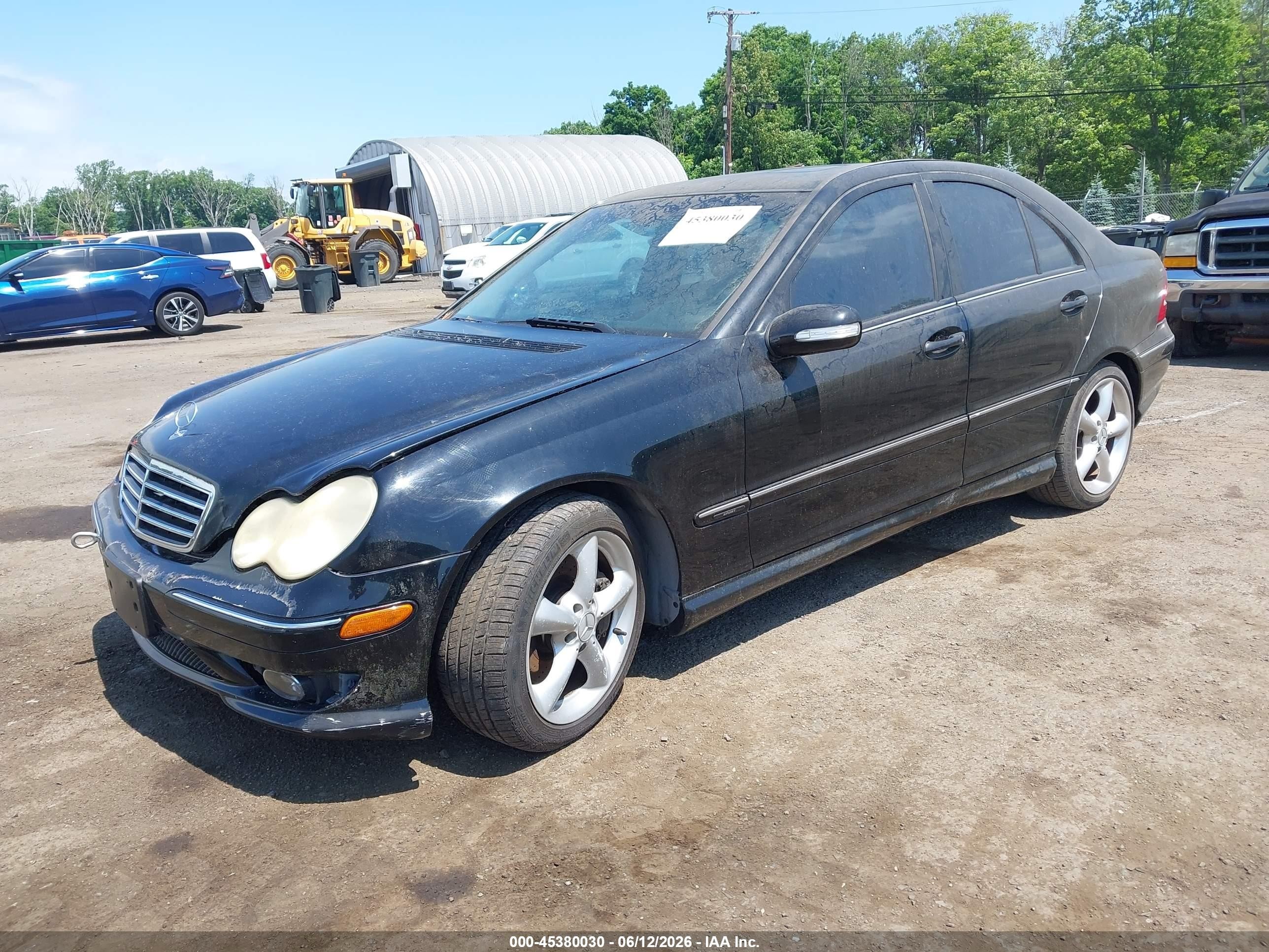 2005 Mercedes-benz C 230 Kompressor Sport Черный vin: WDBRF40J15A654298