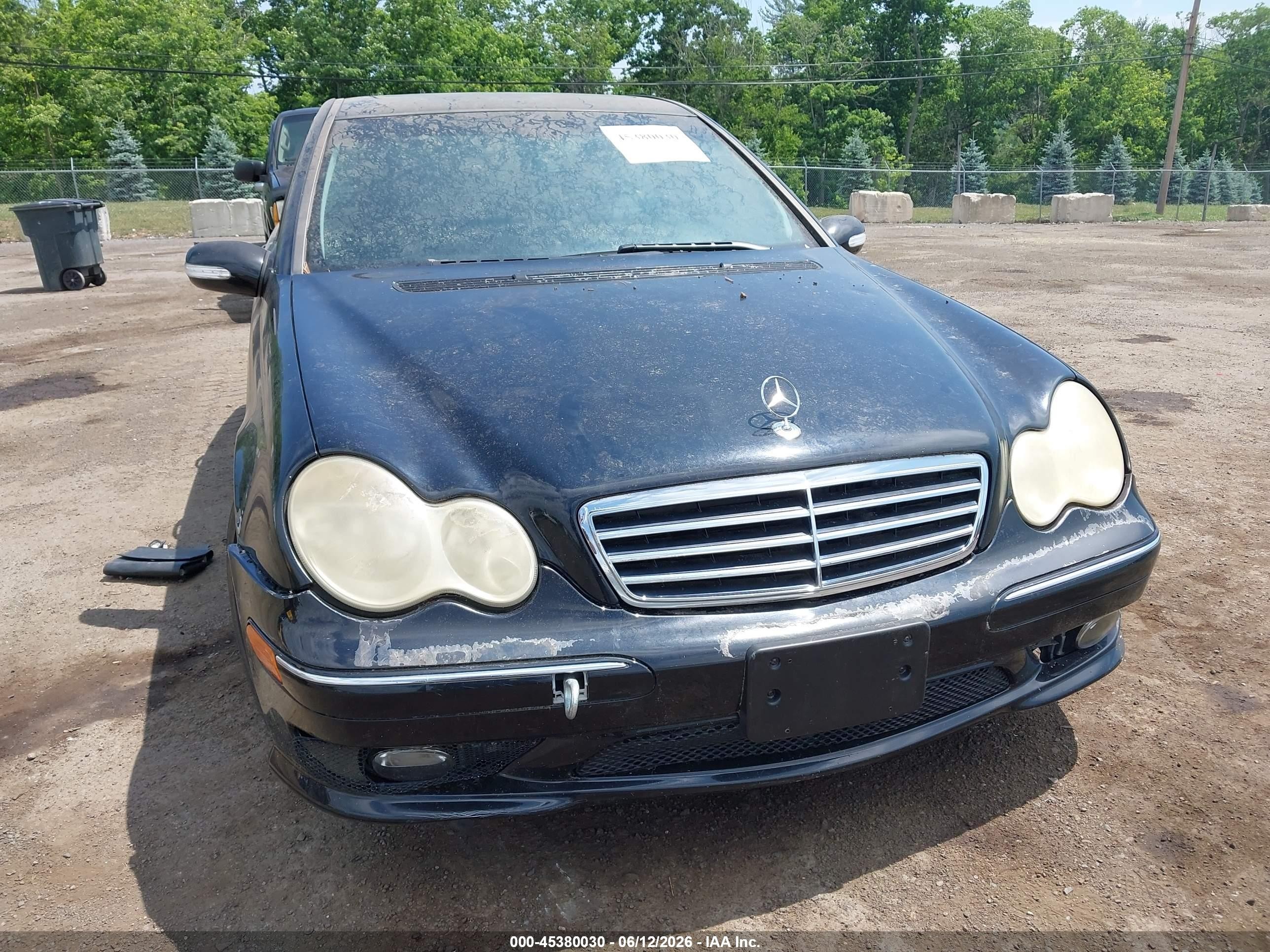 2005 Mercedes-benz C 230 Kompressor Sport Черный vin: WDBRF40J15A654298
