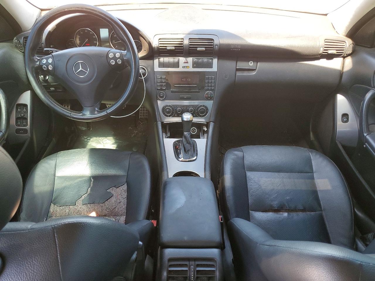 2005 Mercedes-benz C 230k Sport Sedan Black vin: WDBRF40J15A784467