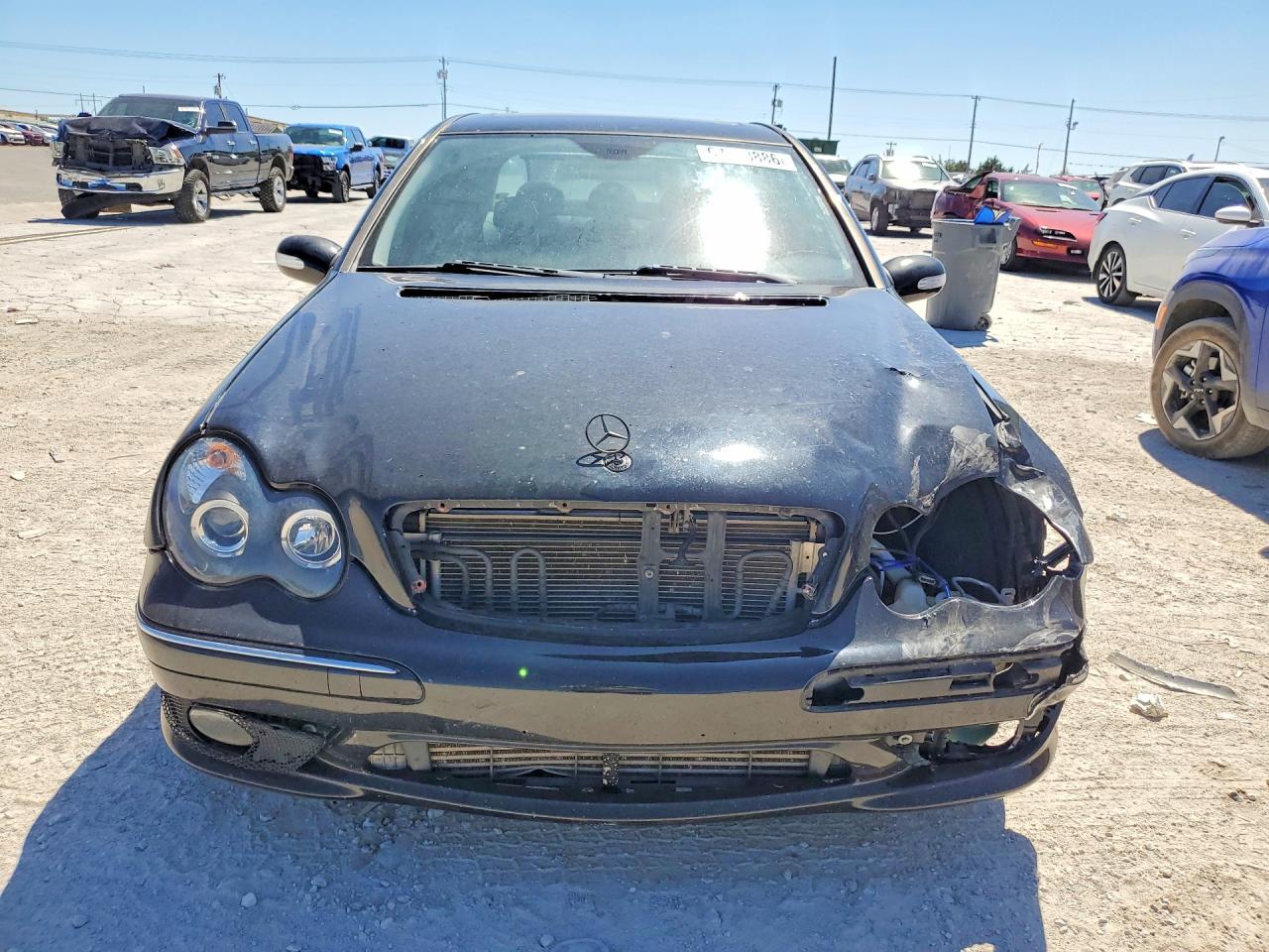 2005 Mercedes-benz C 230k Sport Sedan Black vin: WDBRF40J15A784467