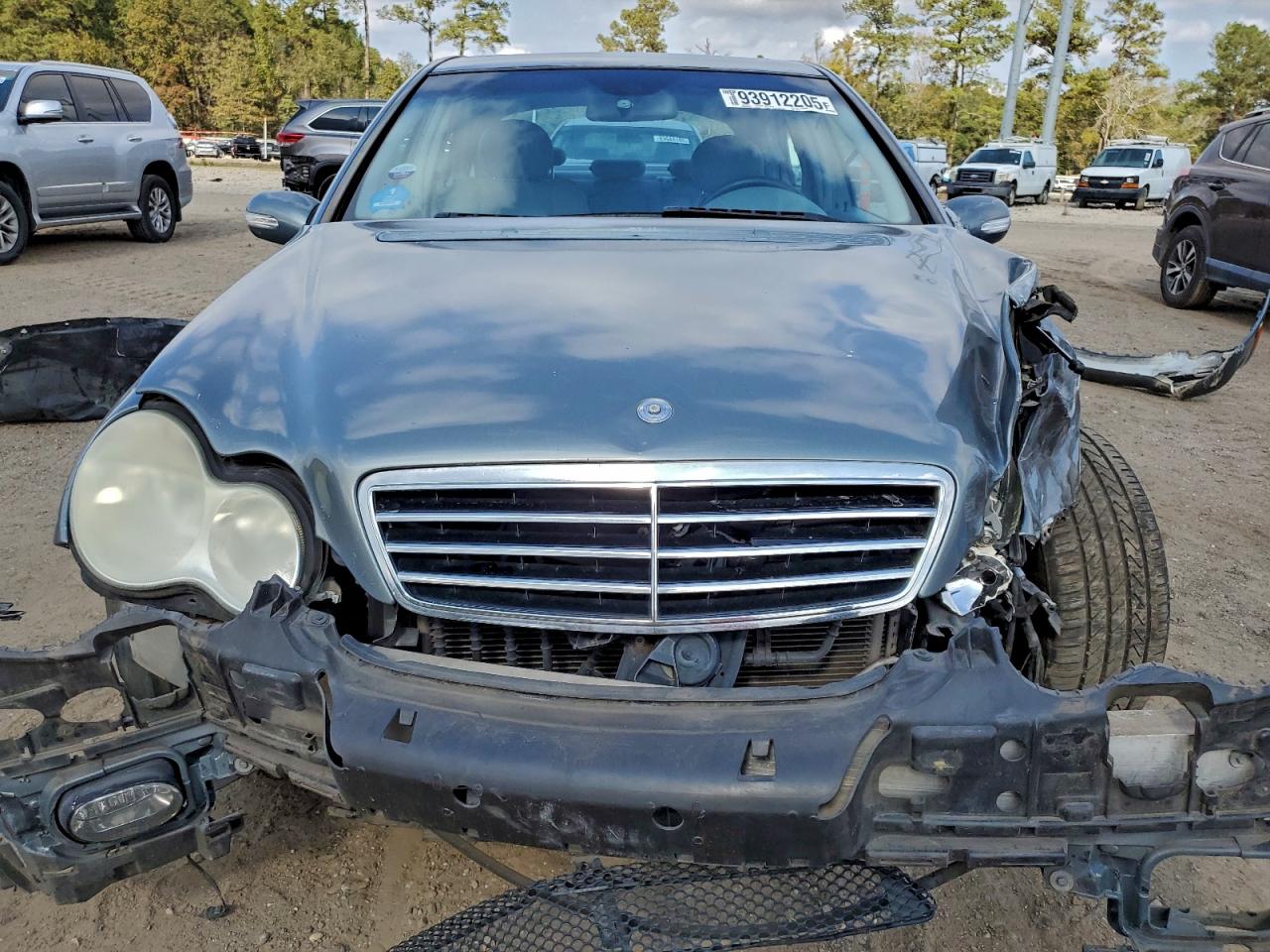 2005 Mercedes-benz C 230k Sport Sedan Blue vin: WDBRF40J15F669676