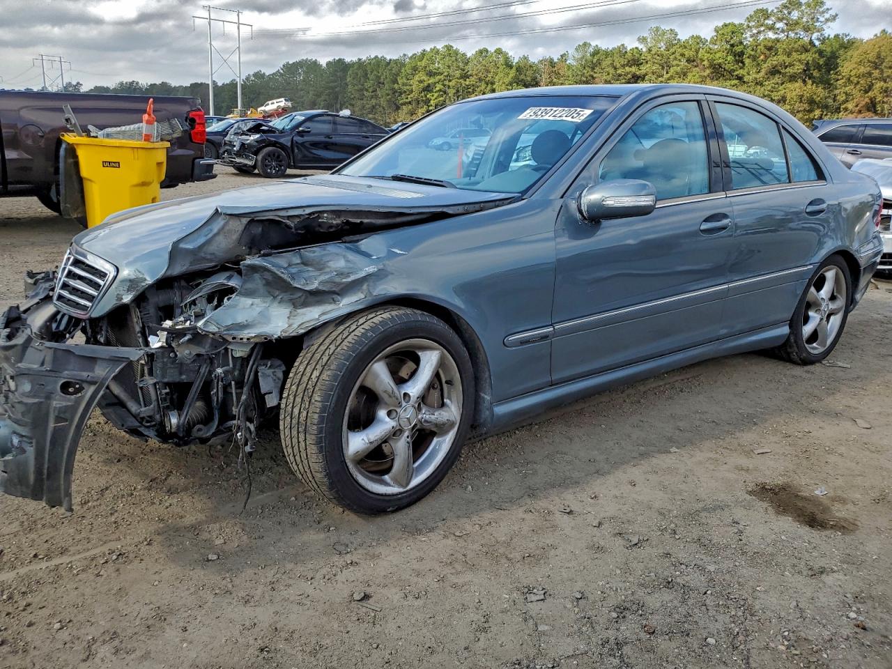 2005 Mercedes-benz C 230k Sport Sedan Blue vin: WDBRF40J15F669676