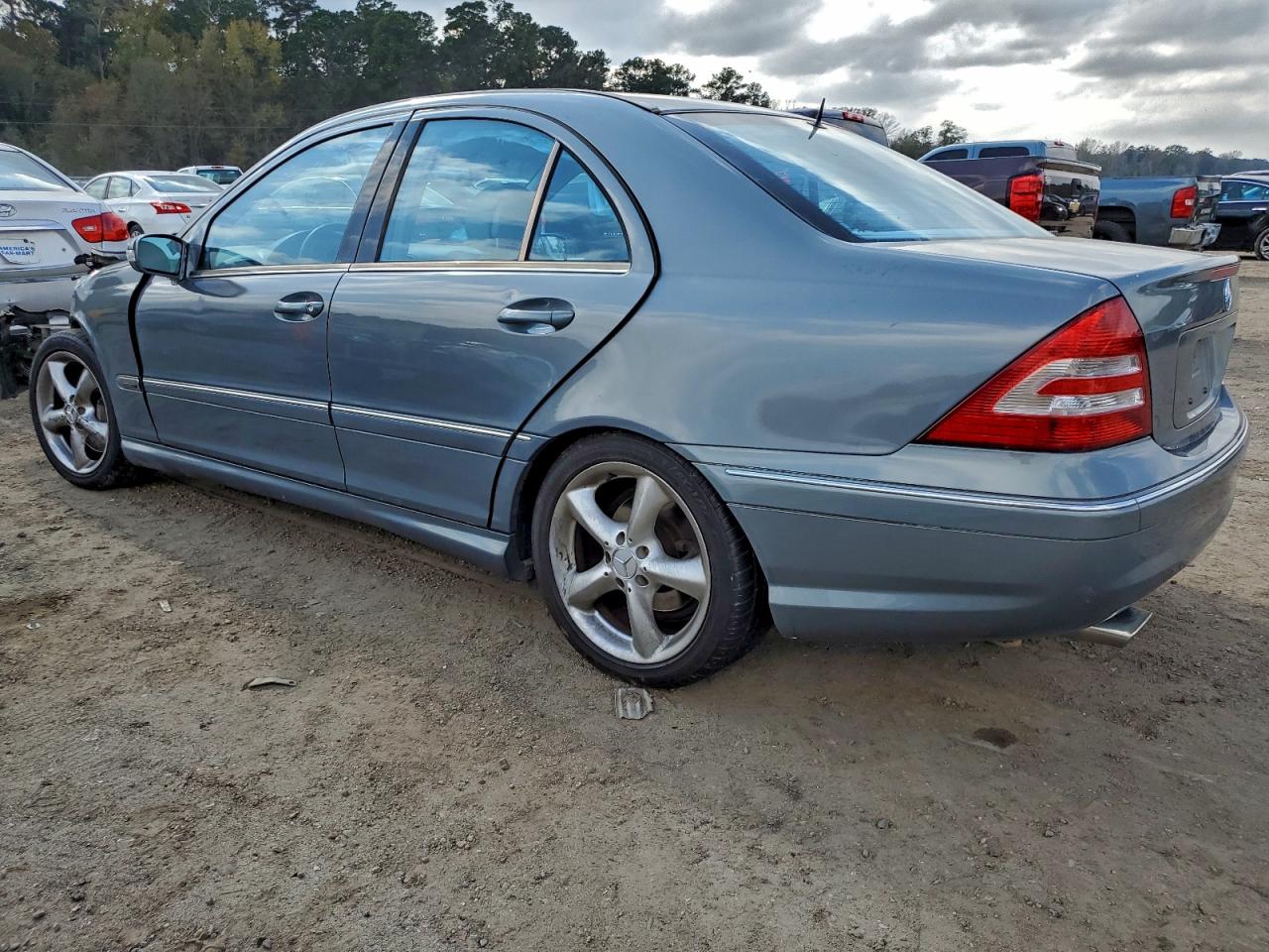 2005 Mercedes-benz C 230k Sport Sedan Blue vin: WDBRF40J15F669676