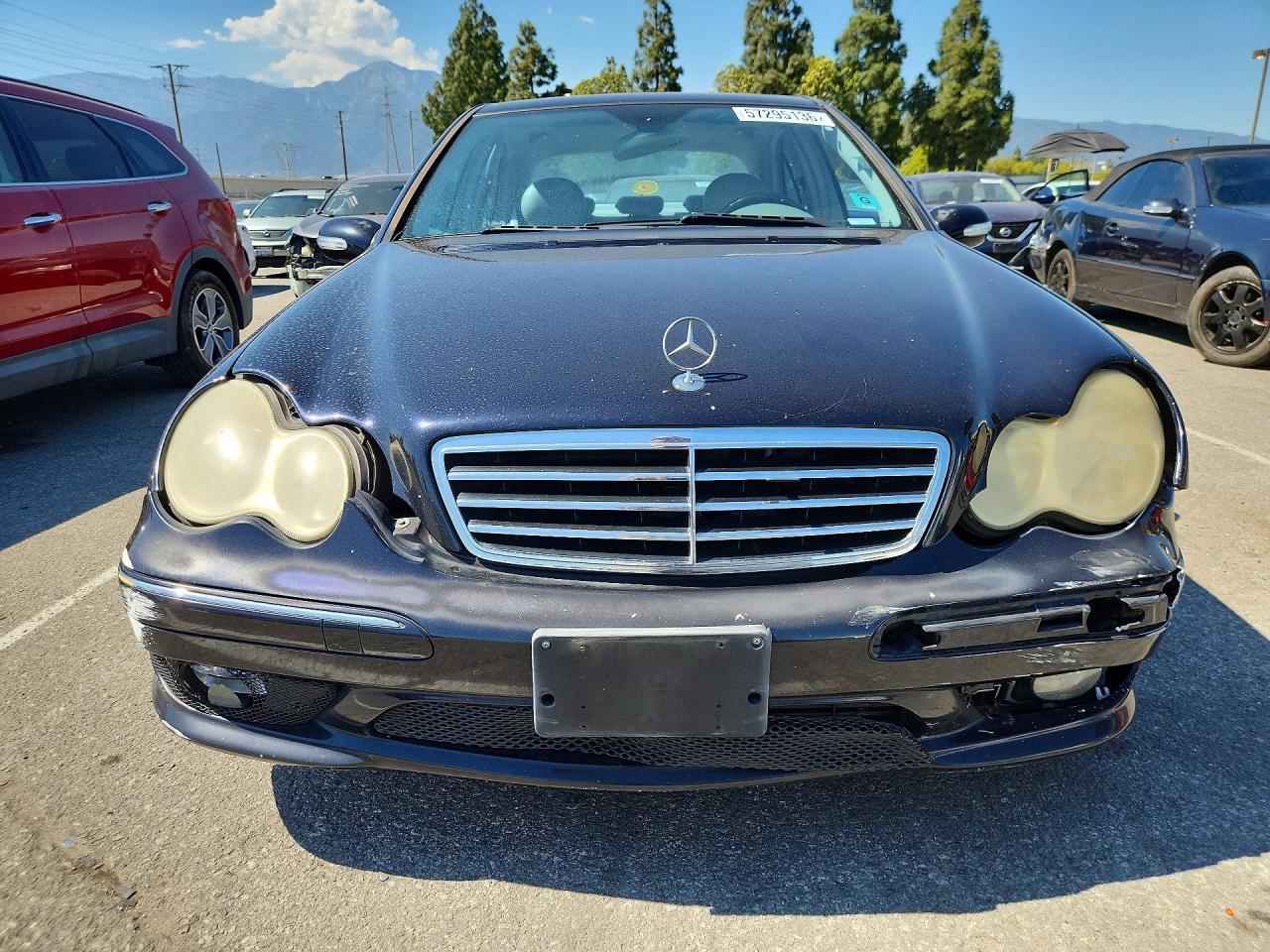 2005 Mercedes-benz C 230k Sport Sedan Blue vin: WDBRF40J15F682475