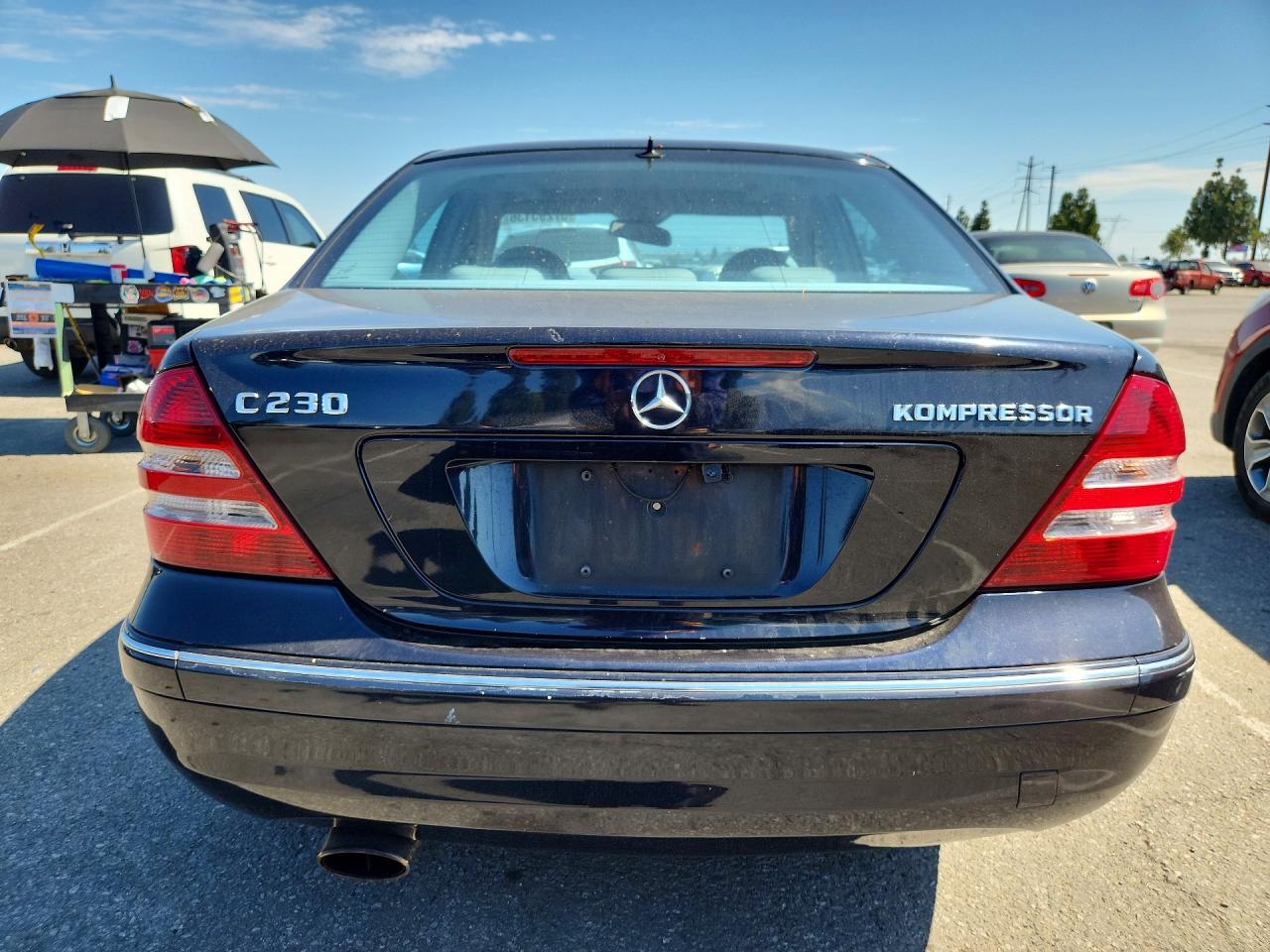 2005 Mercedes-benz C 230k Sport Sedan Blue vin: WDBRF40J15F682475