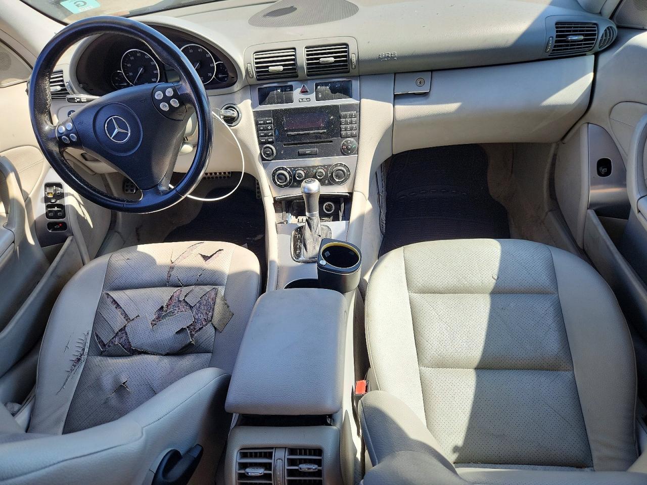 2005 Mercedes-benz C 230k Sport Sedan Blue vin: WDBRF40J15F682475