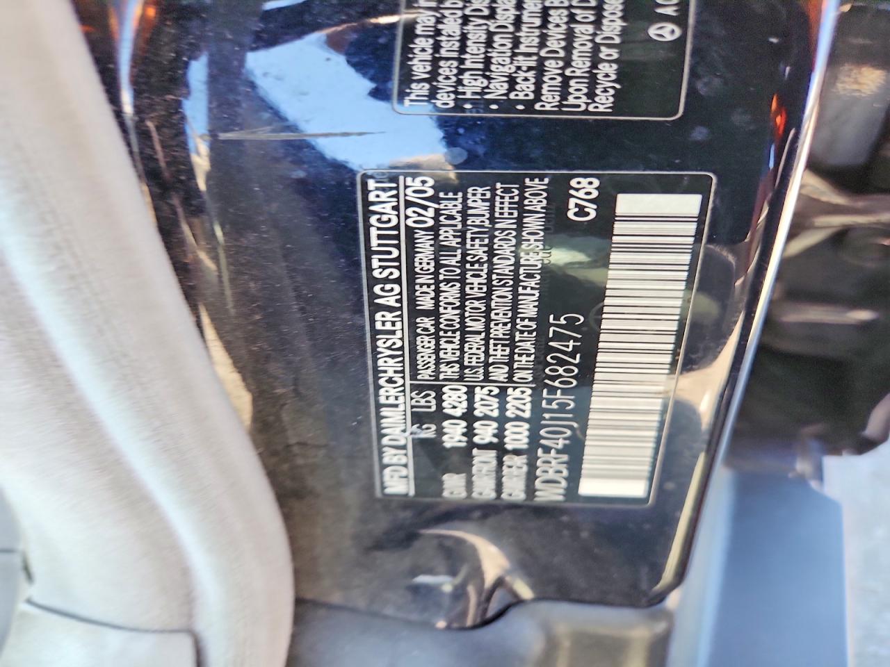2005 Mercedes-benz C 230k Sport Sedan Blue vin: WDBRF40J15F682475