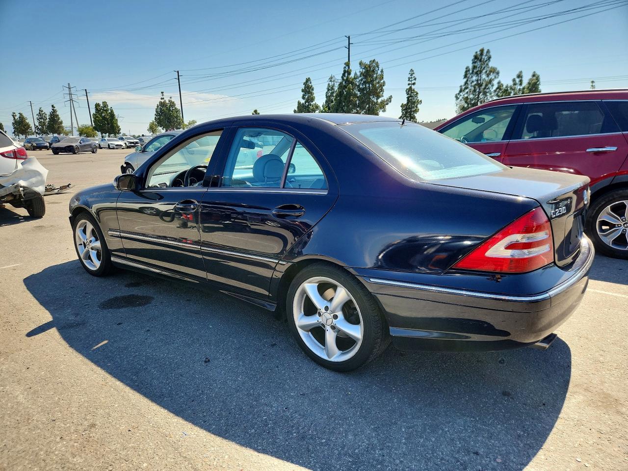 2005 Mercedes-benz C 230k Sport Sedan Blue vin: WDBRF40J15F682475