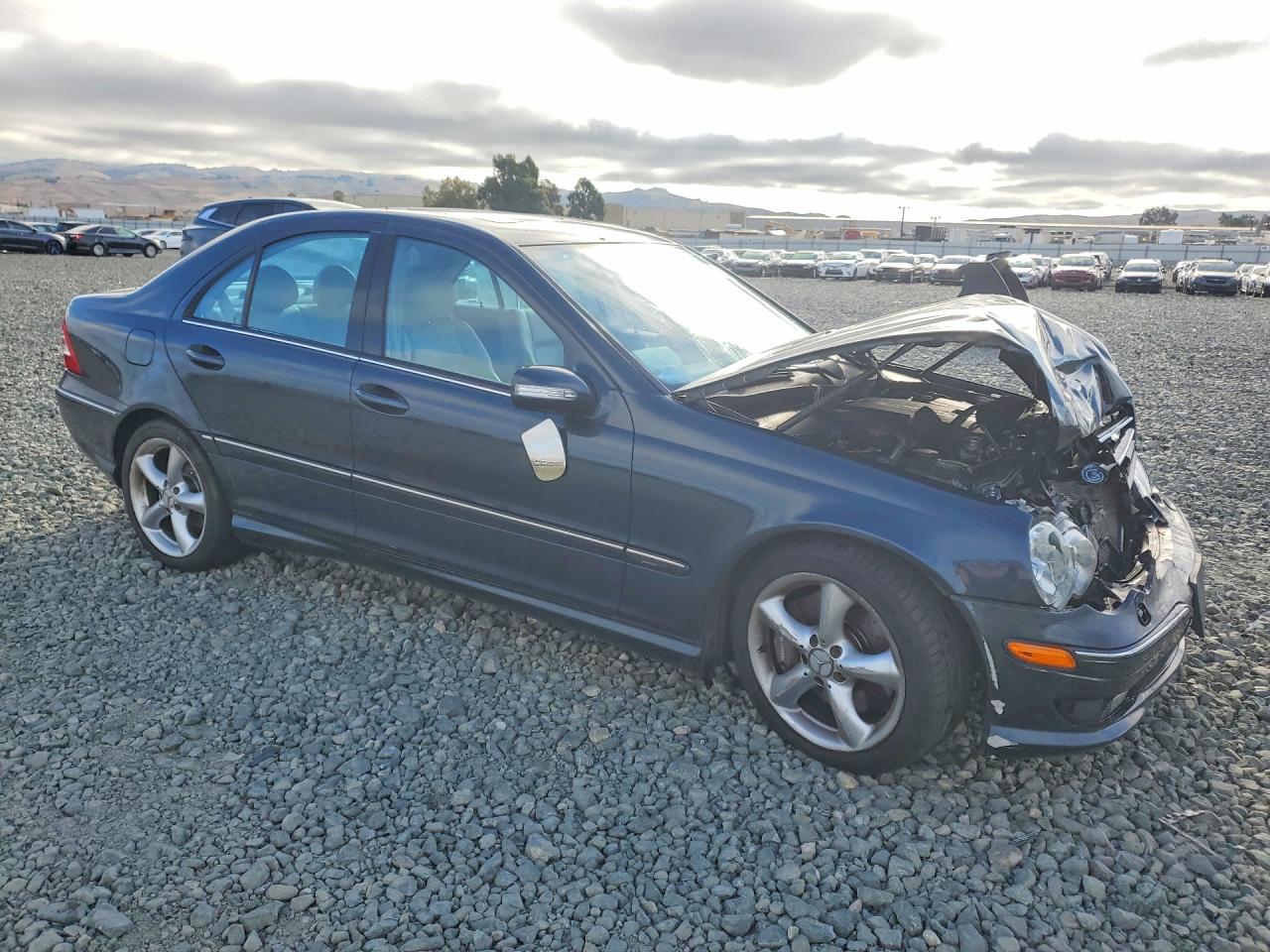 2005 Mercedes-benz C 230k Sport Sedan Синий vin: WDBRF40J15F715667