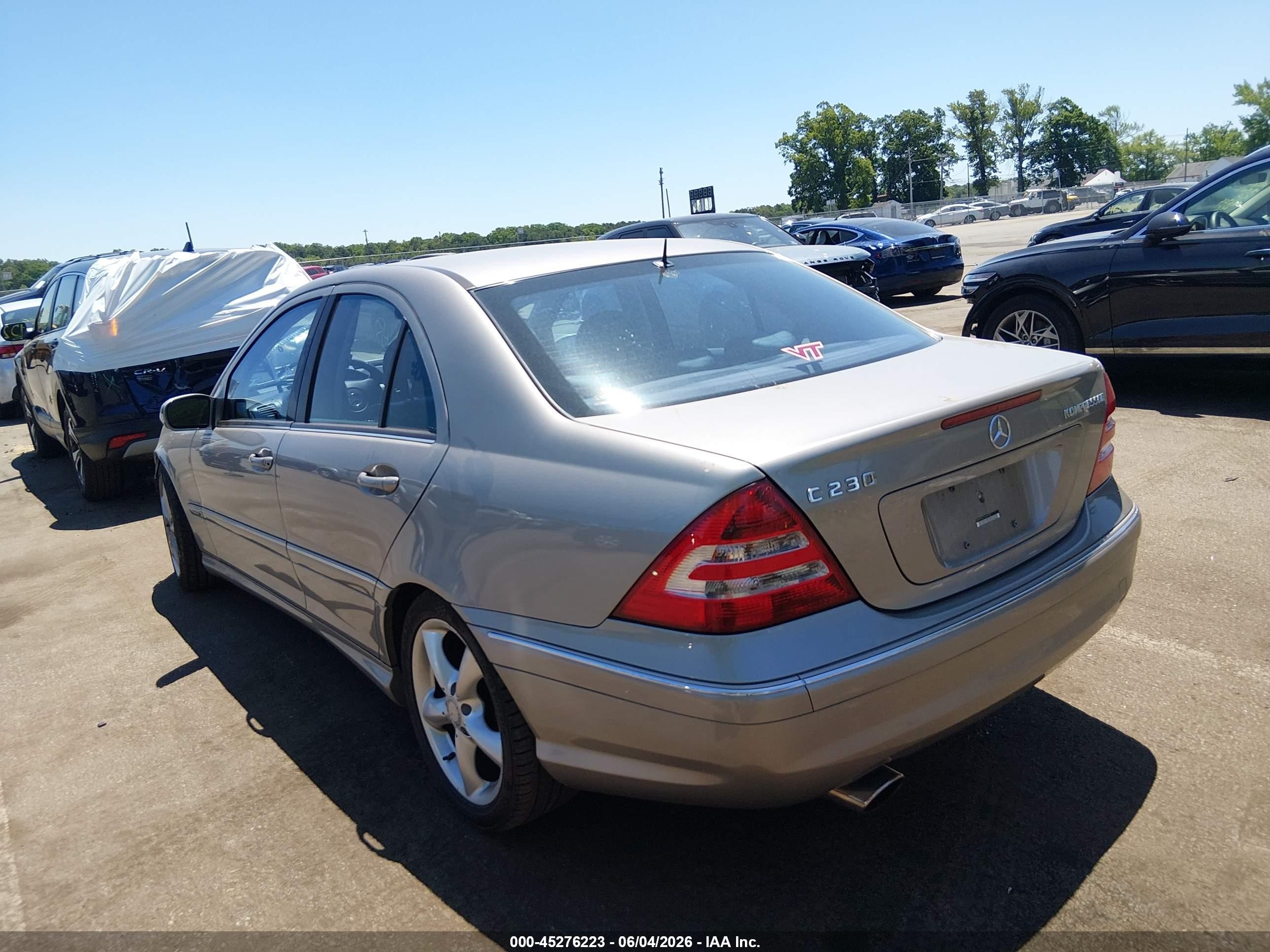 2005 Mercedes-benz C 230 Kompressor Sport Silver vin: WDBRF40J25A685169