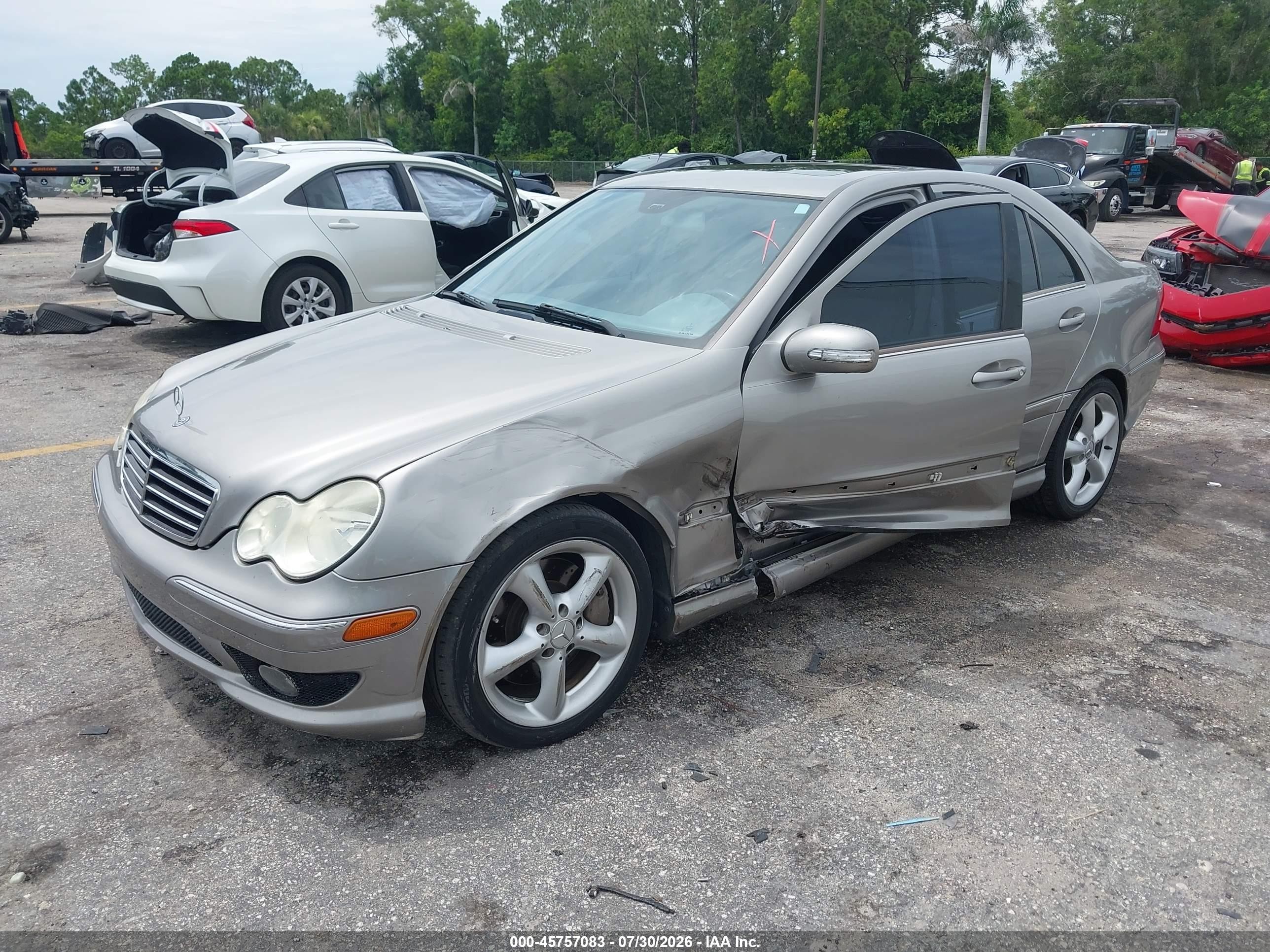 2005 Mercedes-benz C 230 Kompressor Sport Gold vin: WDBRF40J25F603315