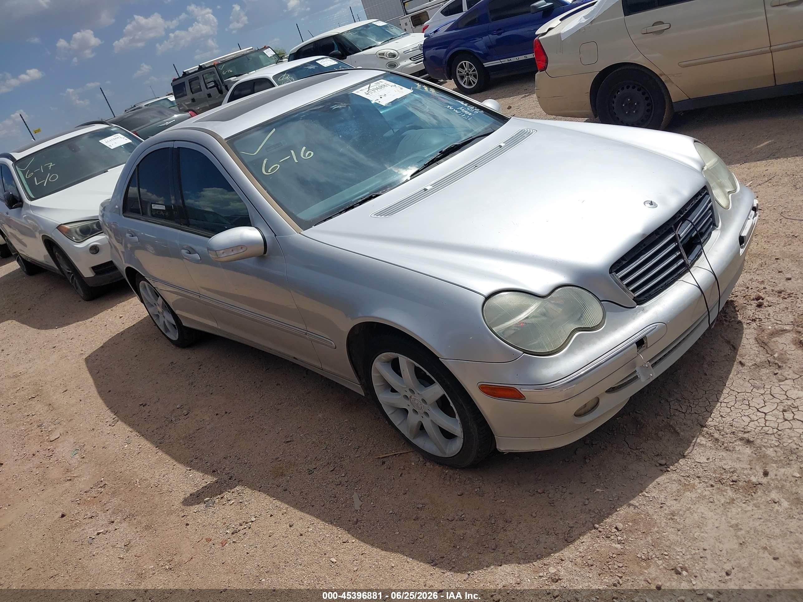 2003 Mercedes-benz C 230 Kompressor Sport Silver vin: WDBRF40J33A473197