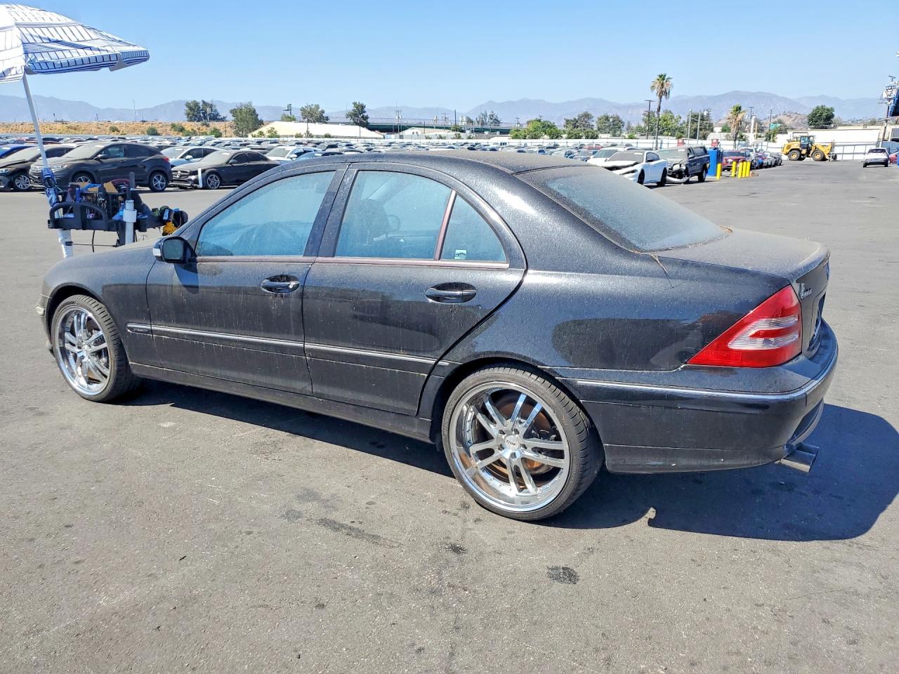 2004 Mercedes-benz C 230k Sport Sedan Black vin: WDBRF40J34A556016