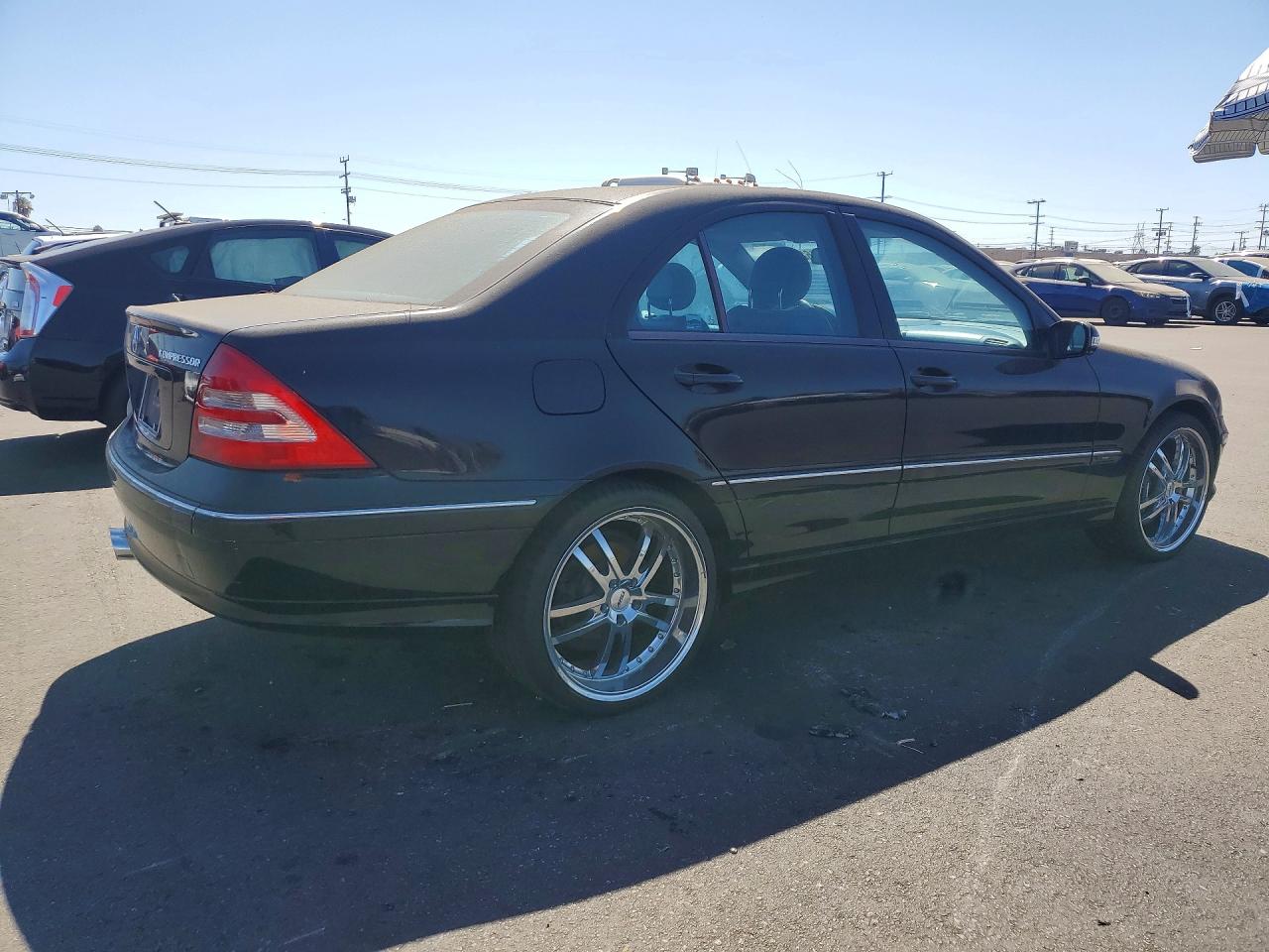 2004 Mercedes-benz C 230k Sport Sedan Black vin: WDBRF40J34A556016