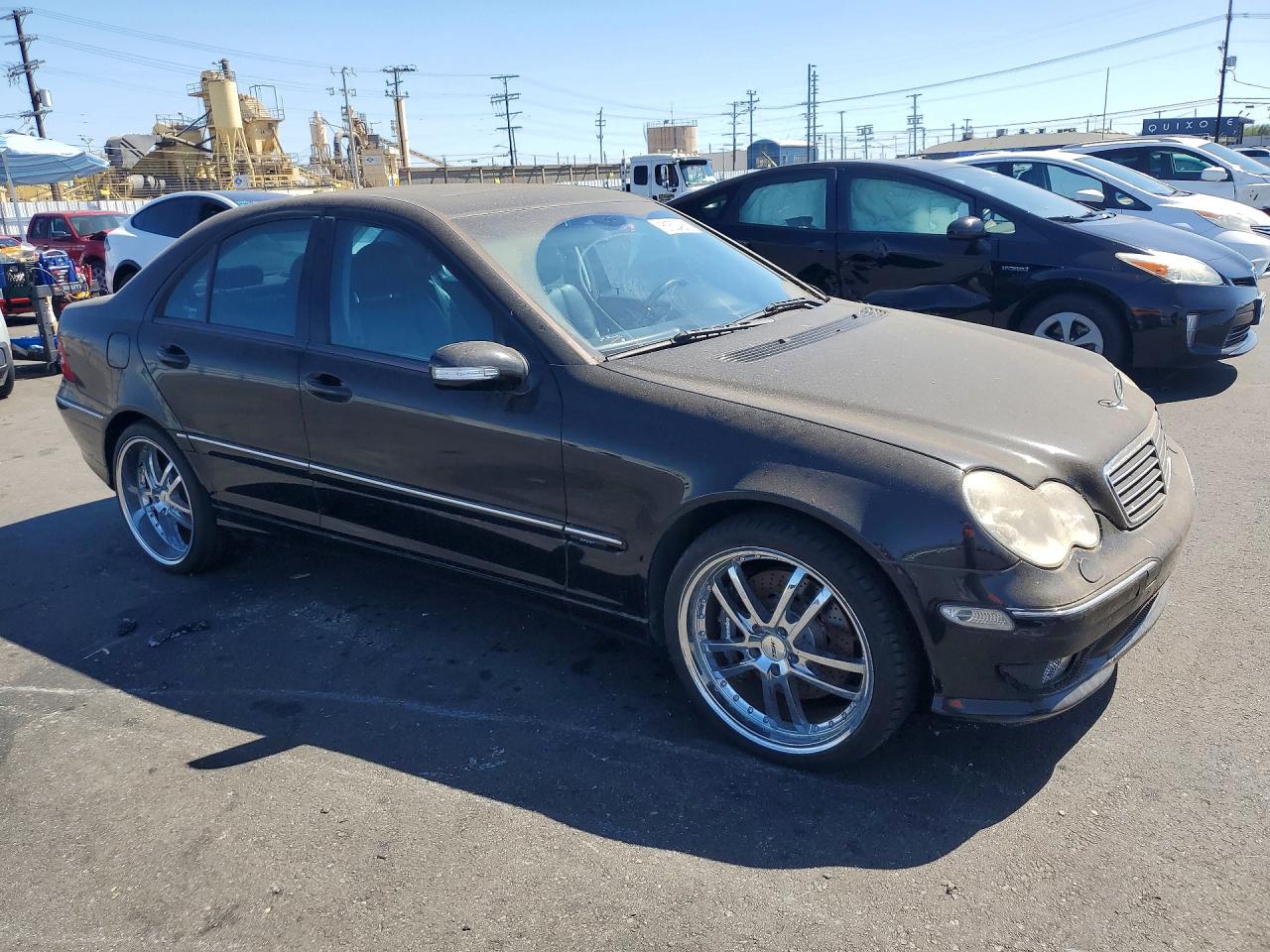 2004 Mercedes-benz C 230k Sport Sedan Black vin: WDBRF40J34A556016