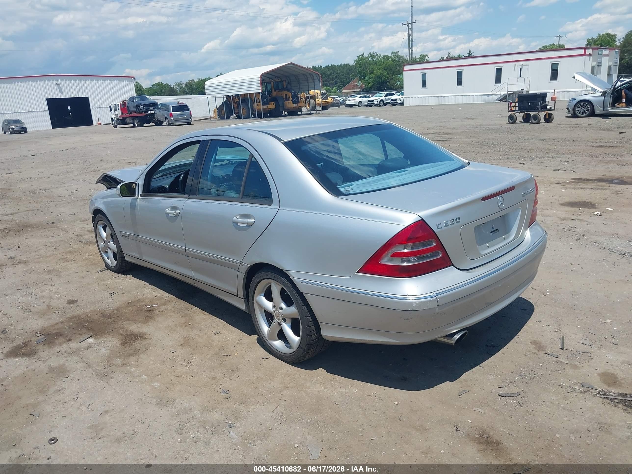 2004 Mercedes-benz C 230 Kompressor Sport/sport Silver vin: WDBRF40J34F487914