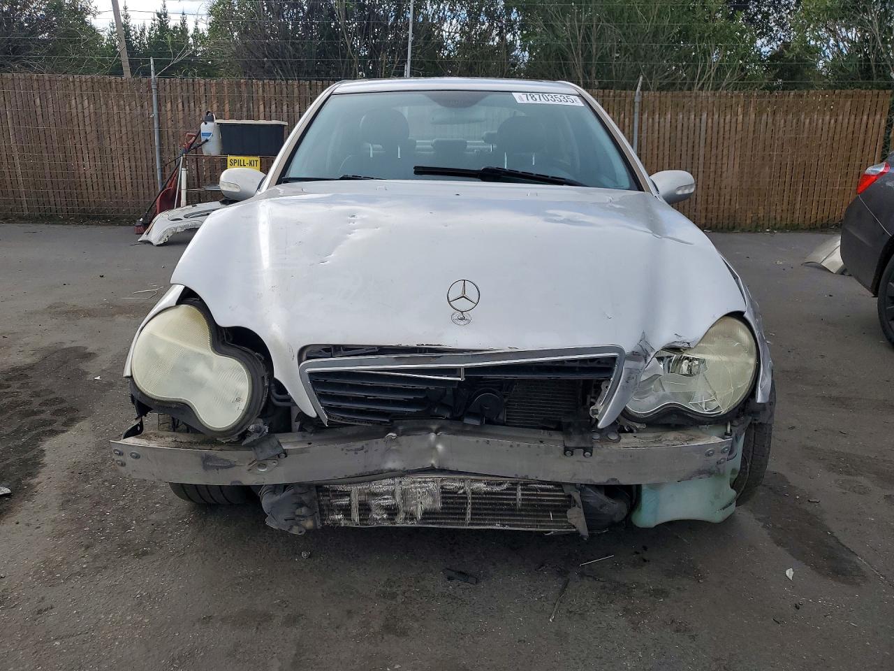 2004 Mercedes-benz C 230k Sport Sedan Серебряный vin: WDBRF40J34F531474