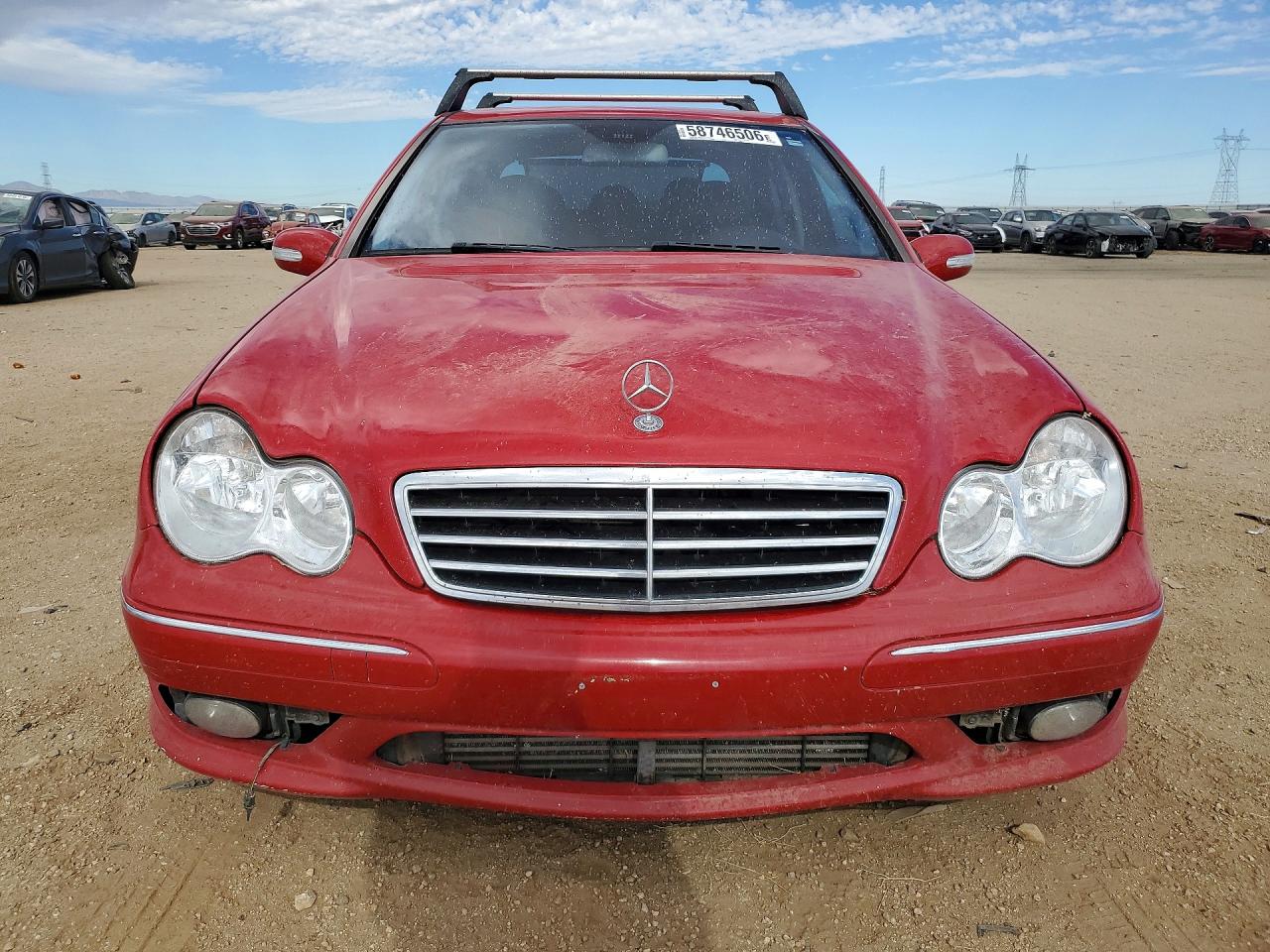 2005 Mercedes-benz C 230k Sport Sedan Red vin: WDBRF40J35F713063