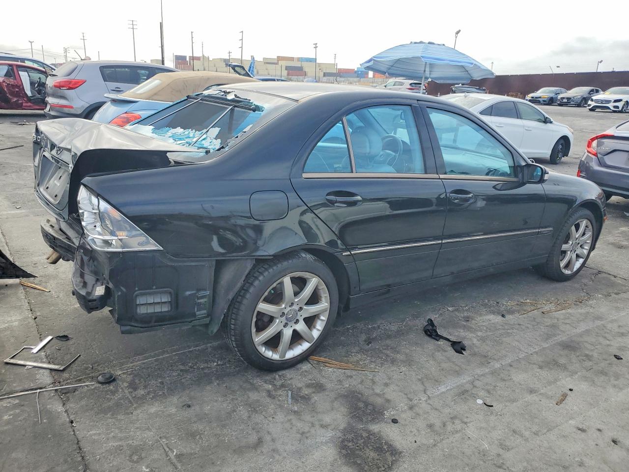 2004 Mercedes-benz C 230k Sport Sedan Черный vin: WDBRF40J44A568238