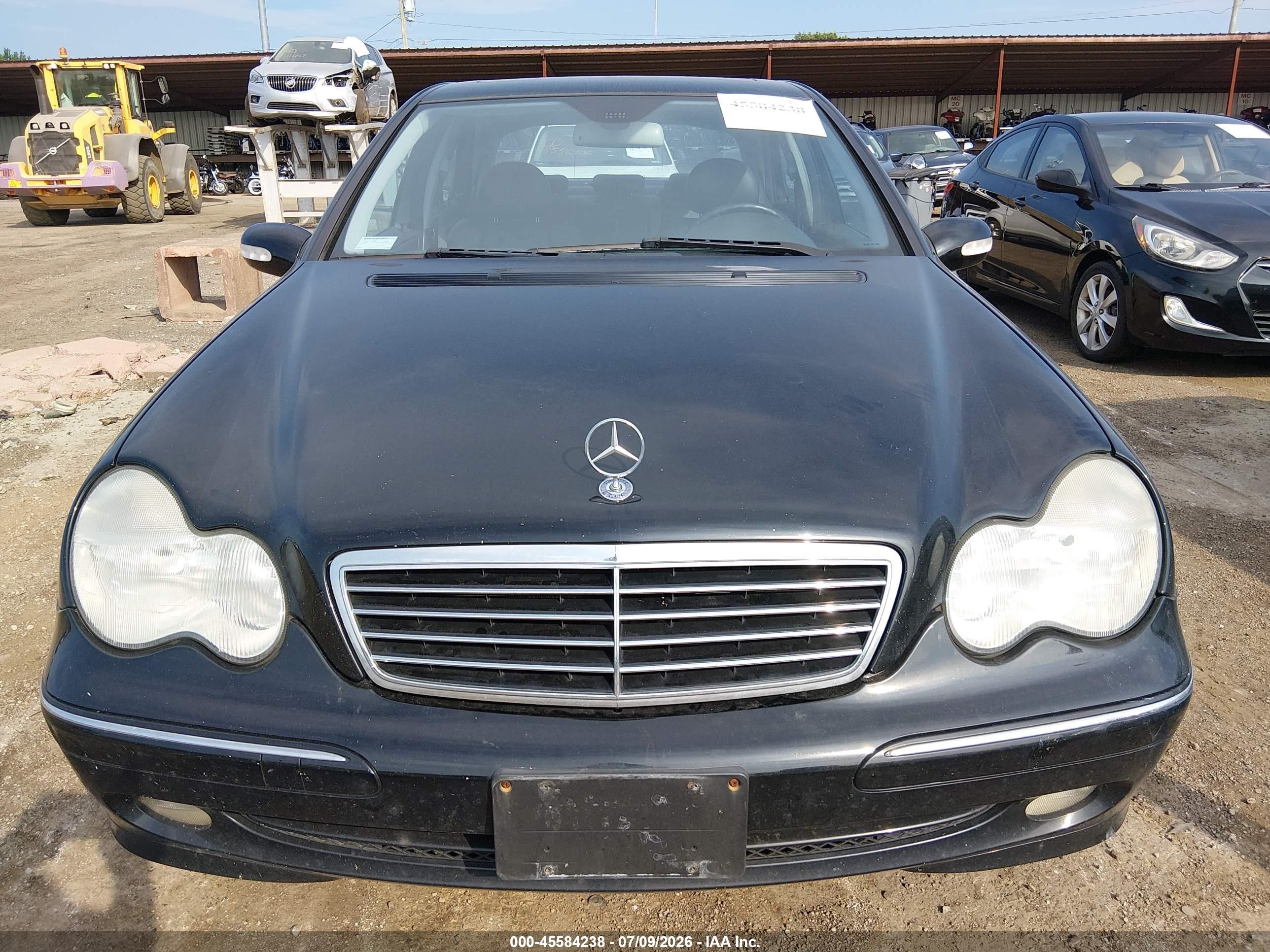 2004 Mercedes-benz C 230 Kompressor Sport/sport Черный vin: WDBRF40J44F447888