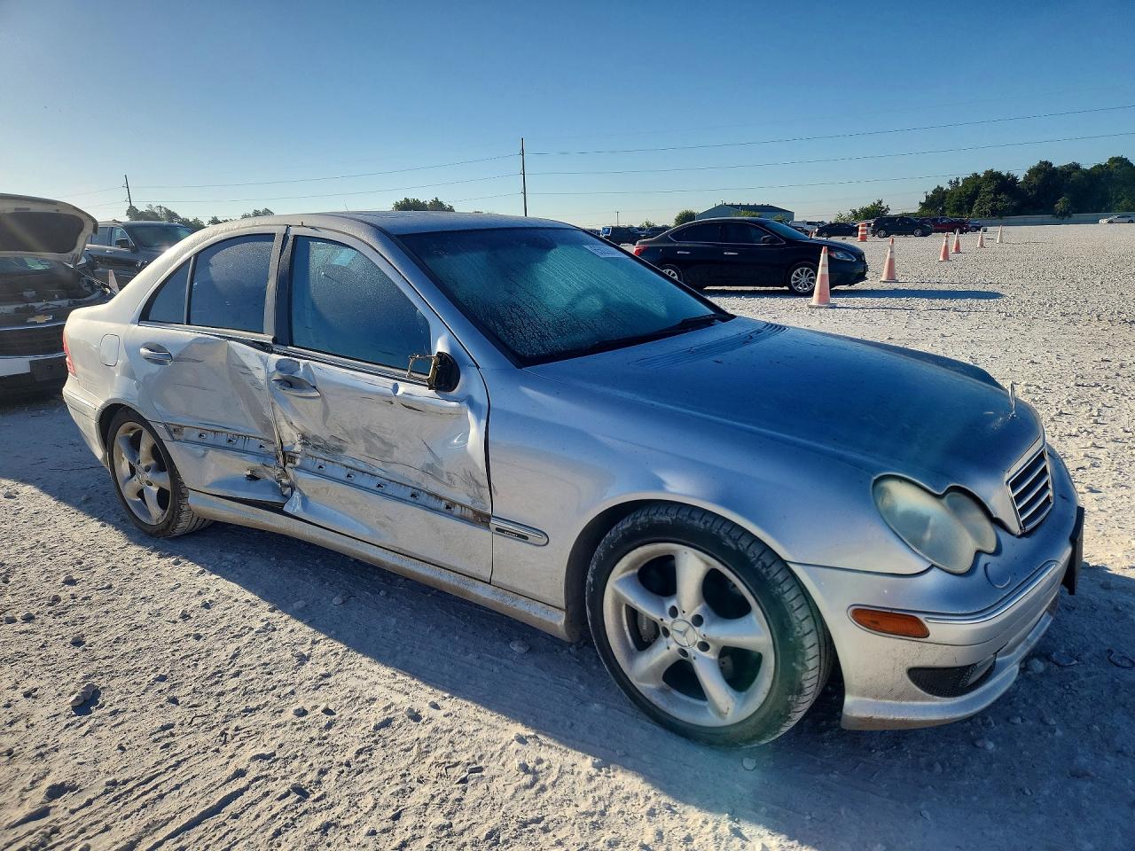 2005 Mercedes-benz C 230k Sport Sedan Серебряный vin: WDBRF40J45F564484