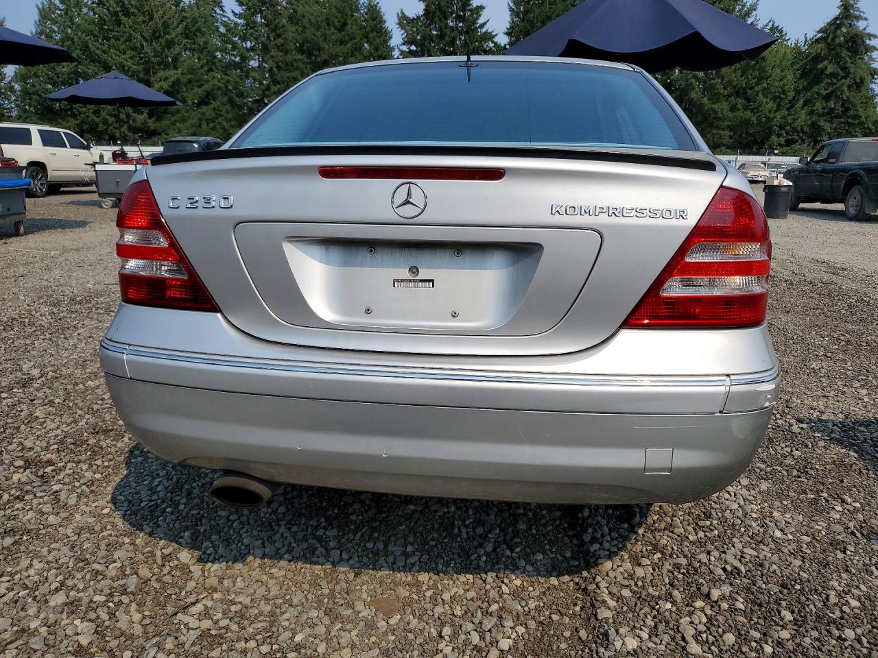 2005 Mercedes-benz C 230k Sport Sedan Silver vin: WDBRF40J45F646957