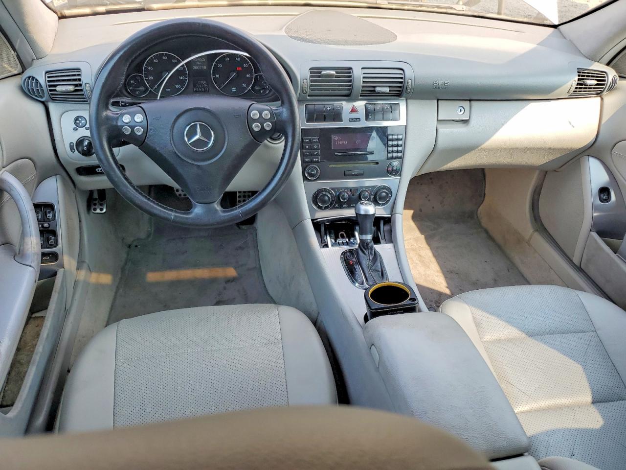 2005 Mercedes-benz C 230k Sport Sedan Silver vin: WDBRF40J45F646957
