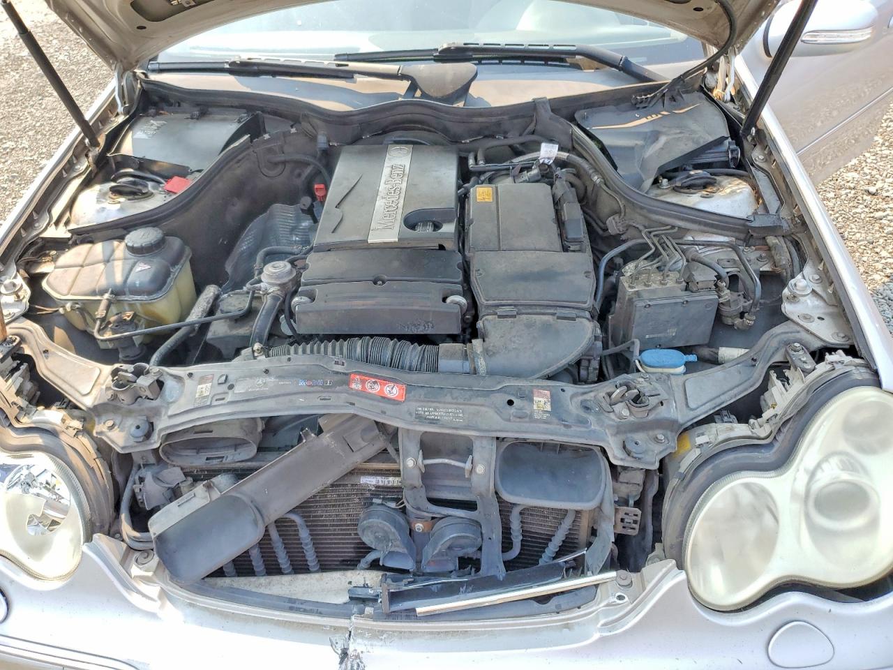 2005 Mercedes-benz C 230k Sport Sedan Silver vin: WDBRF40J45F646957