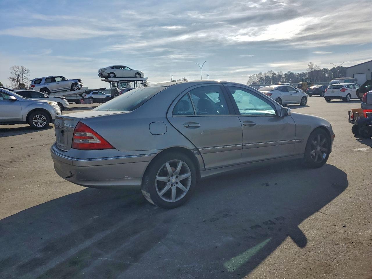 2003 Mercedes-benz C 230k Sport Sedan Silver vin: WDBRF40J53F420438