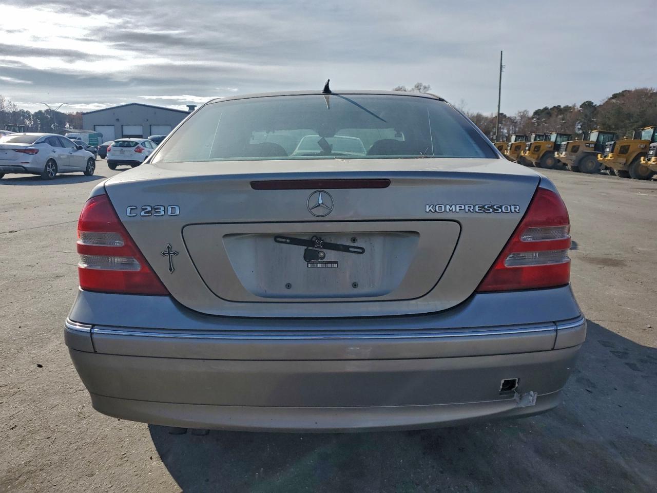 2003 Mercedes-benz C 230k Sport Sedan Silver vin: WDBRF40J53F420438