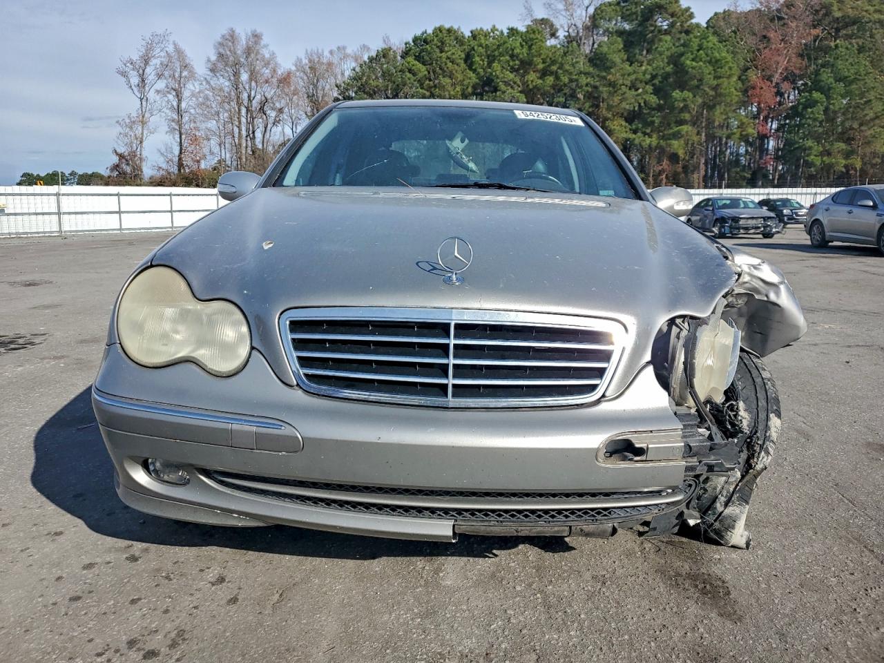 2003 Mercedes-benz C 230k Sport Sedan Silver vin: WDBRF40J53F420438
