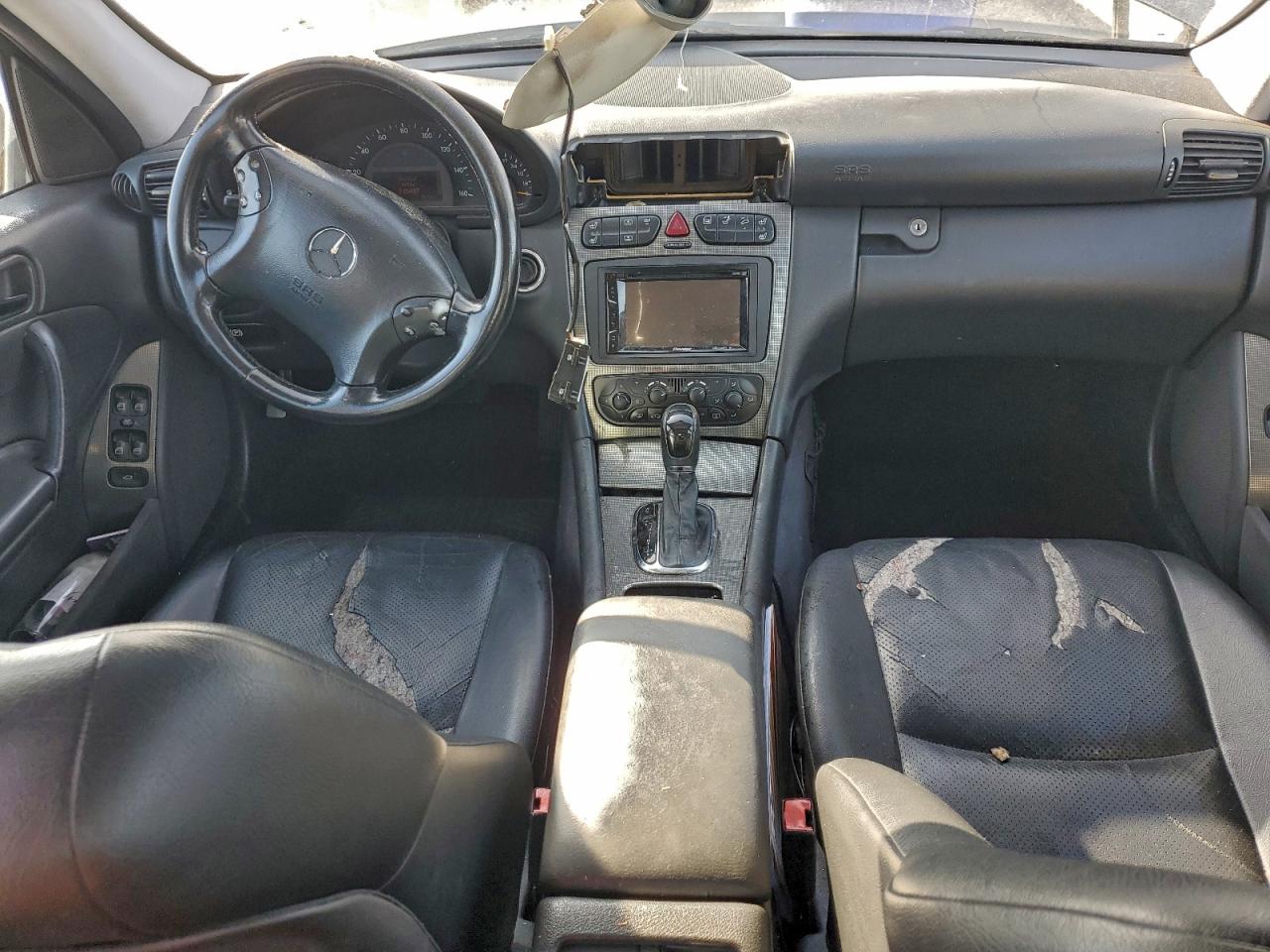 2003 Mercedes-benz C 230k Sport Sedan Silver vin: WDBRF40J53F420438