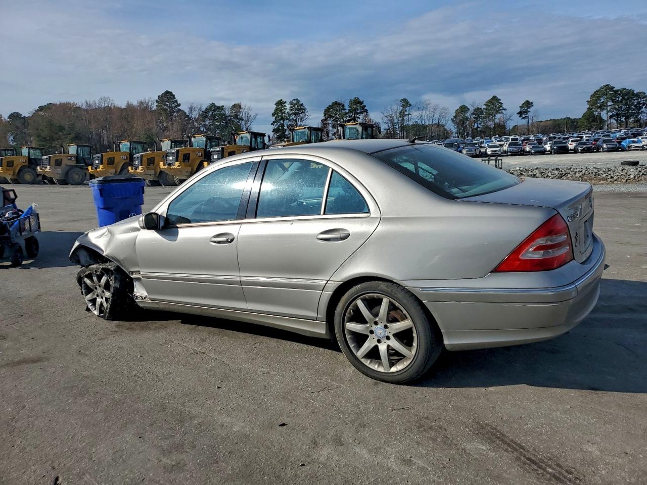 2003 Mercedes-benz C 230k Sport Sedan Silver vin: WDBRF40J53F420438