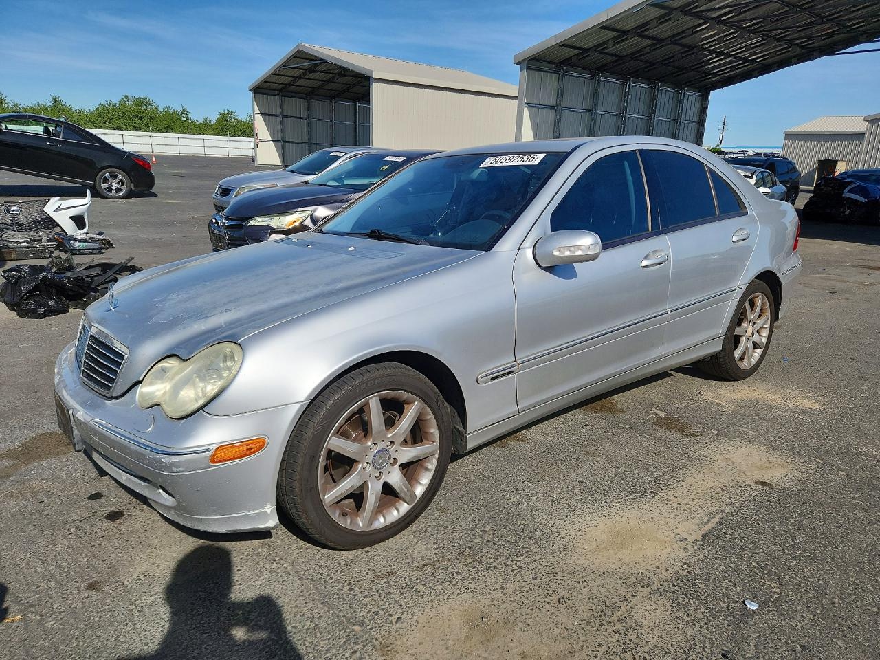 2003 Mercedes-benz C 230k Sport Sedan Серебряный vin: WDBRF40J53F424392
