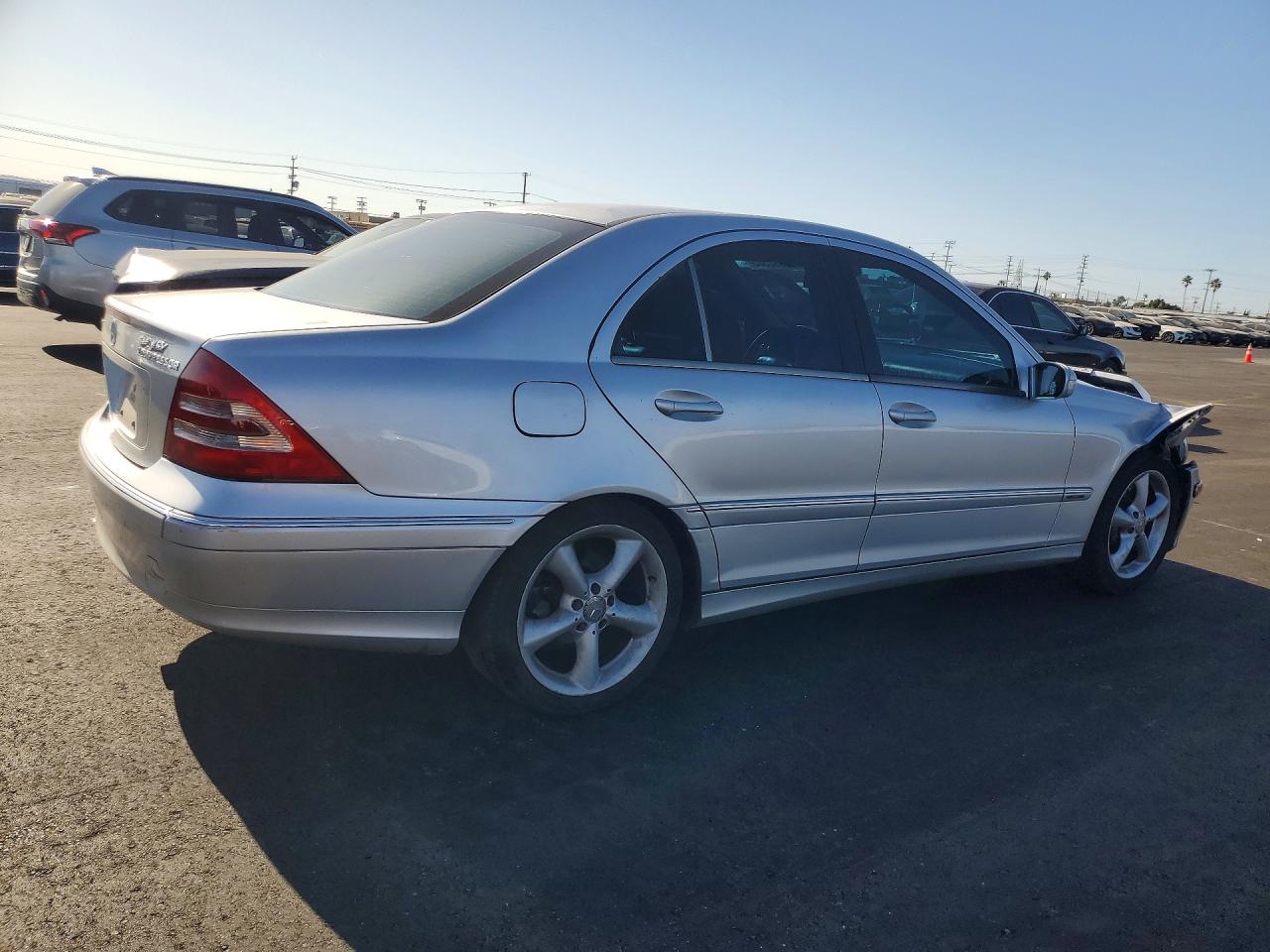2004 Mercedes-benz C 230k Sport Sedan Silver vin: WDBRF40J54F511307