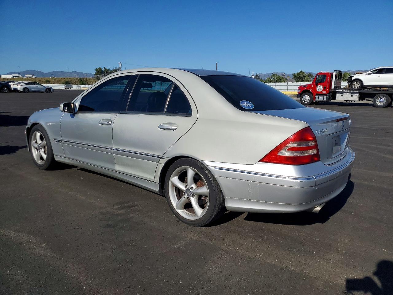 2004 Mercedes-benz C 230k Sport Sedan Silver vin: WDBRF40J54F511307
