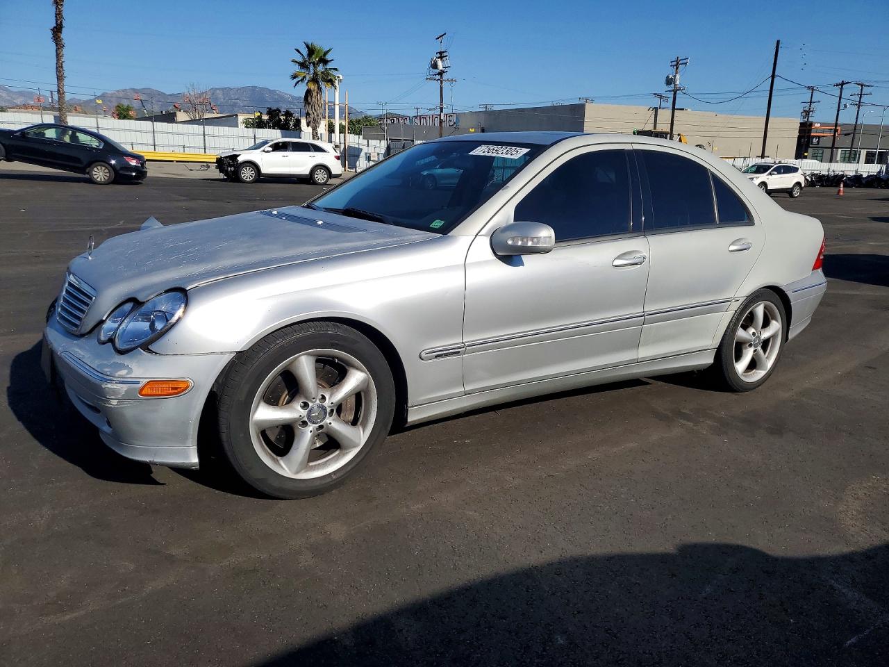 2004 Mercedes-benz C 230k Sport Sedan Silver vin: WDBRF40J54F511307