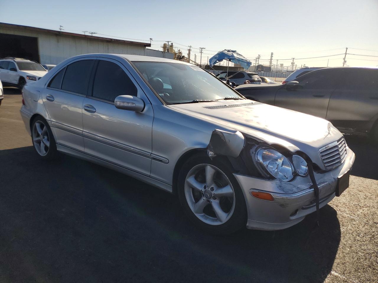2004 Mercedes-benz C 230k Sport Sedan Silver vin: WDBRF40J54F511307
